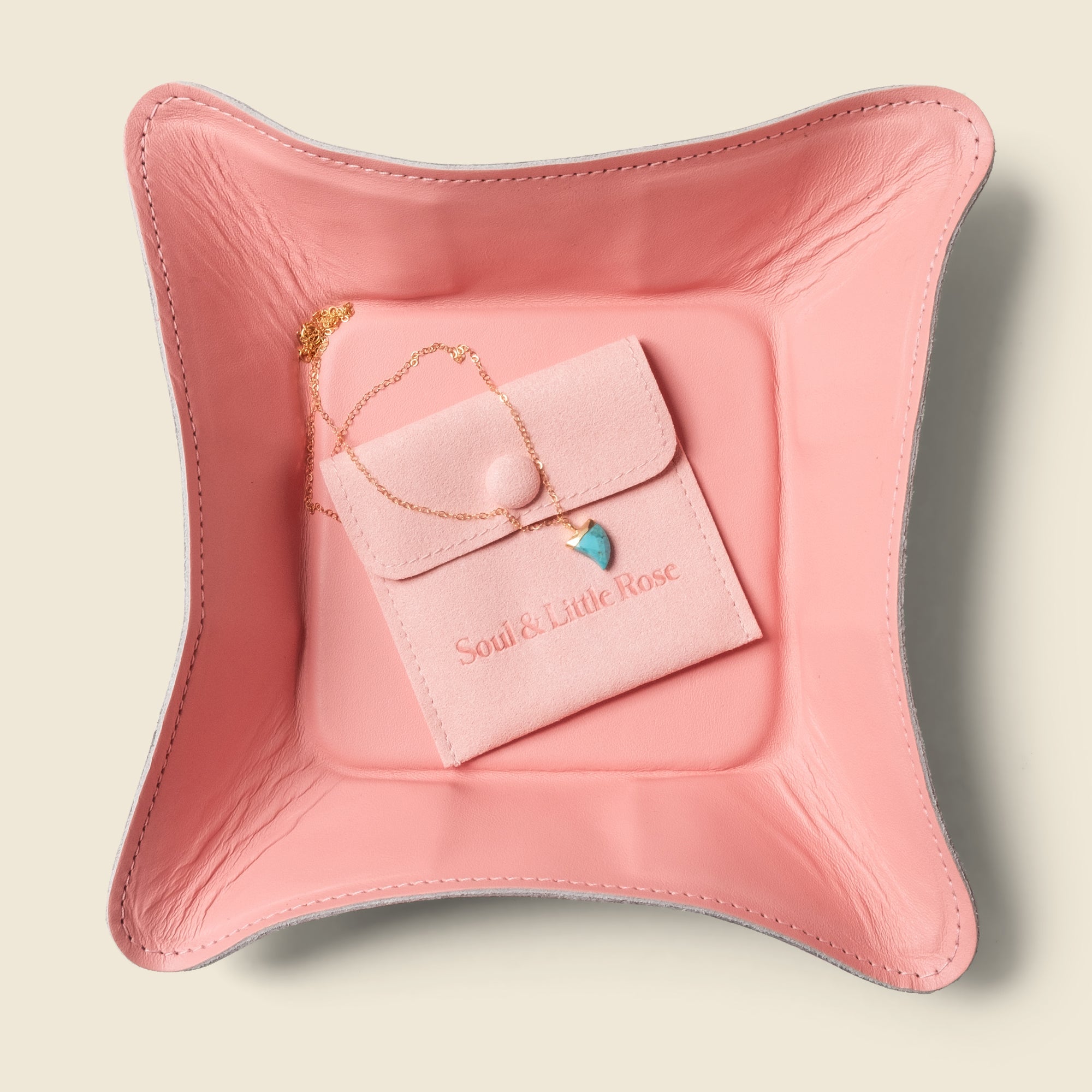 Travel Valet Tray - Pink