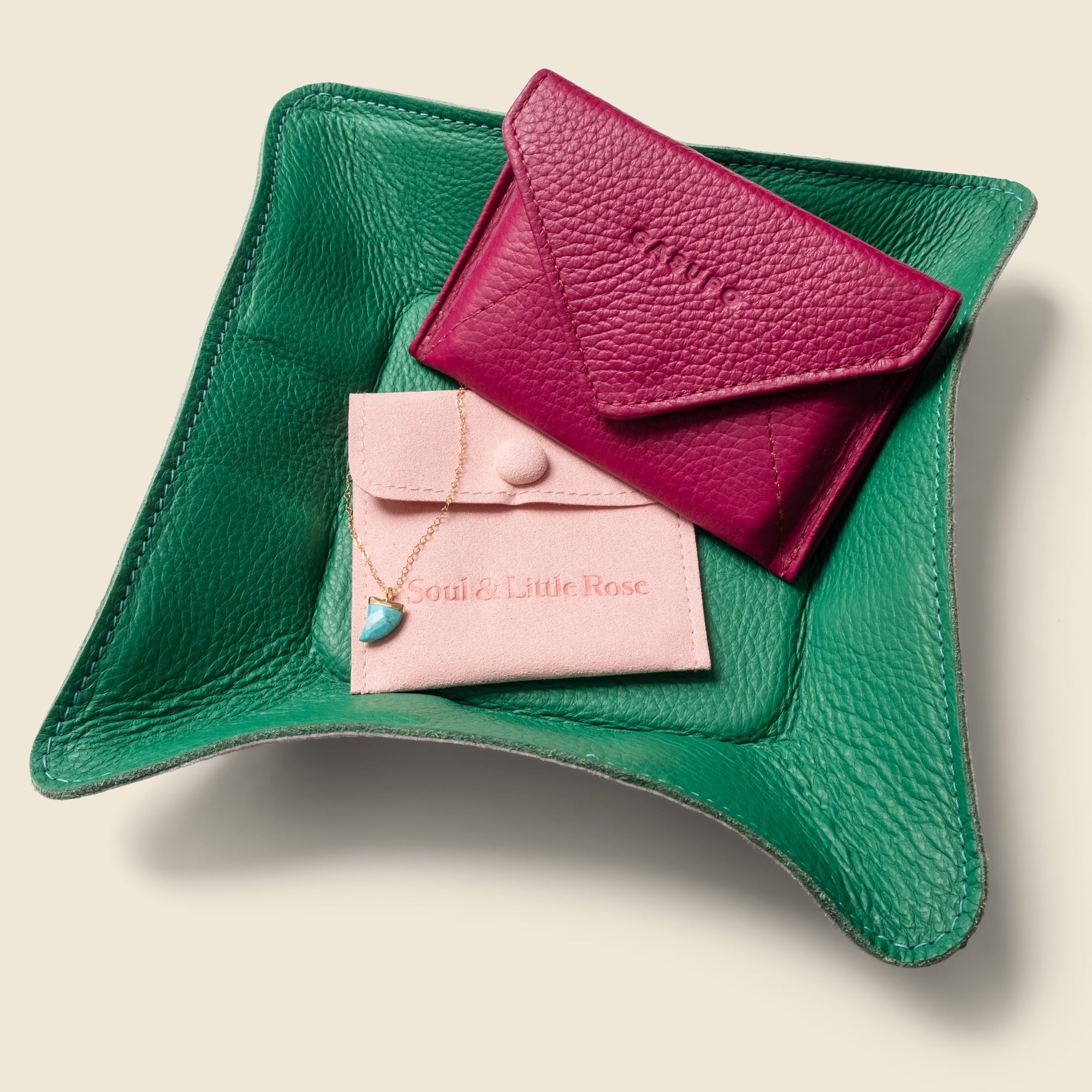 Travel Valet Tray - Green