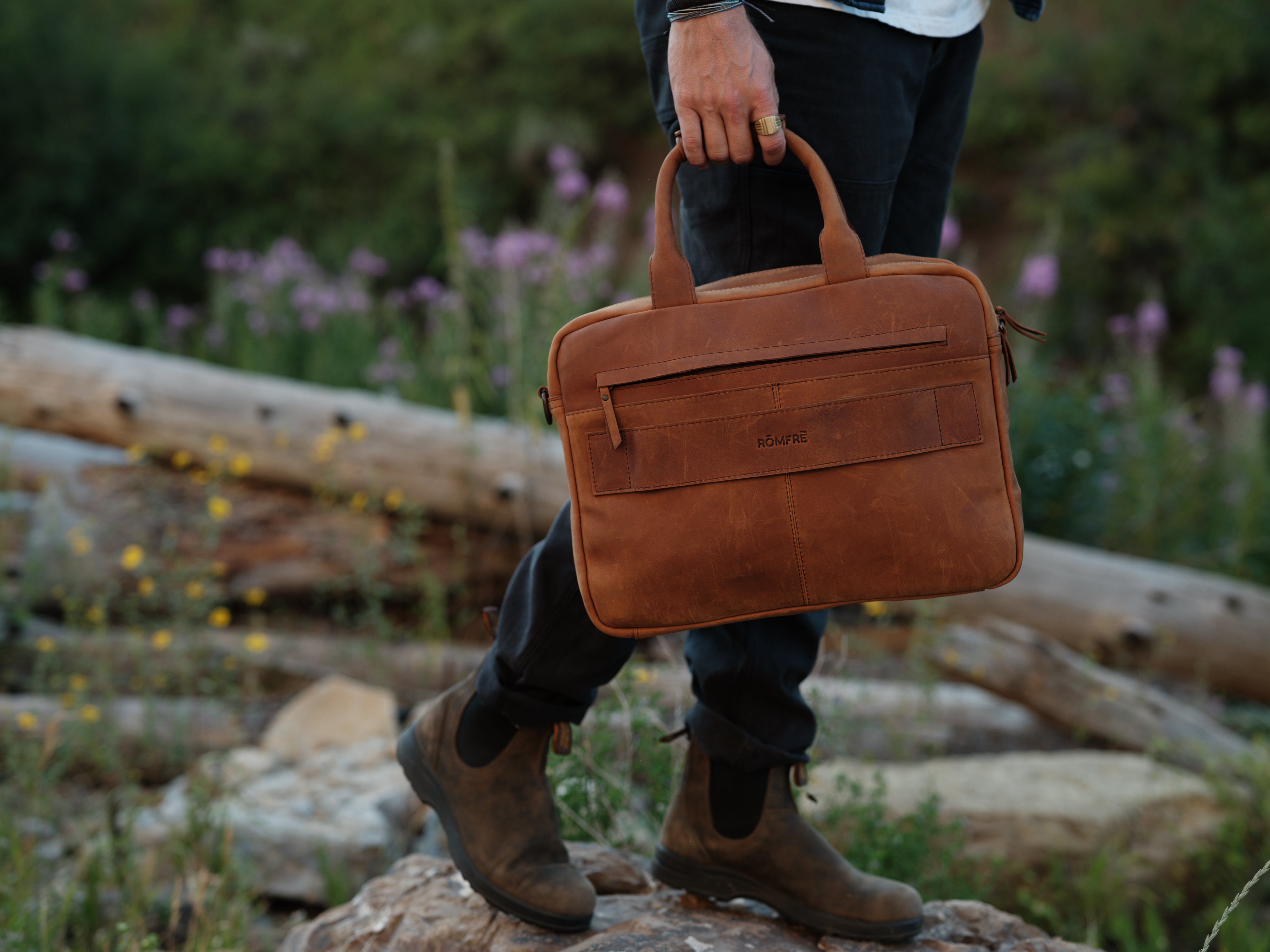 Leather Pilot Briefcase