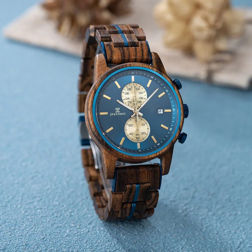 Aries Men's Watches | Zebrawood Chronograph