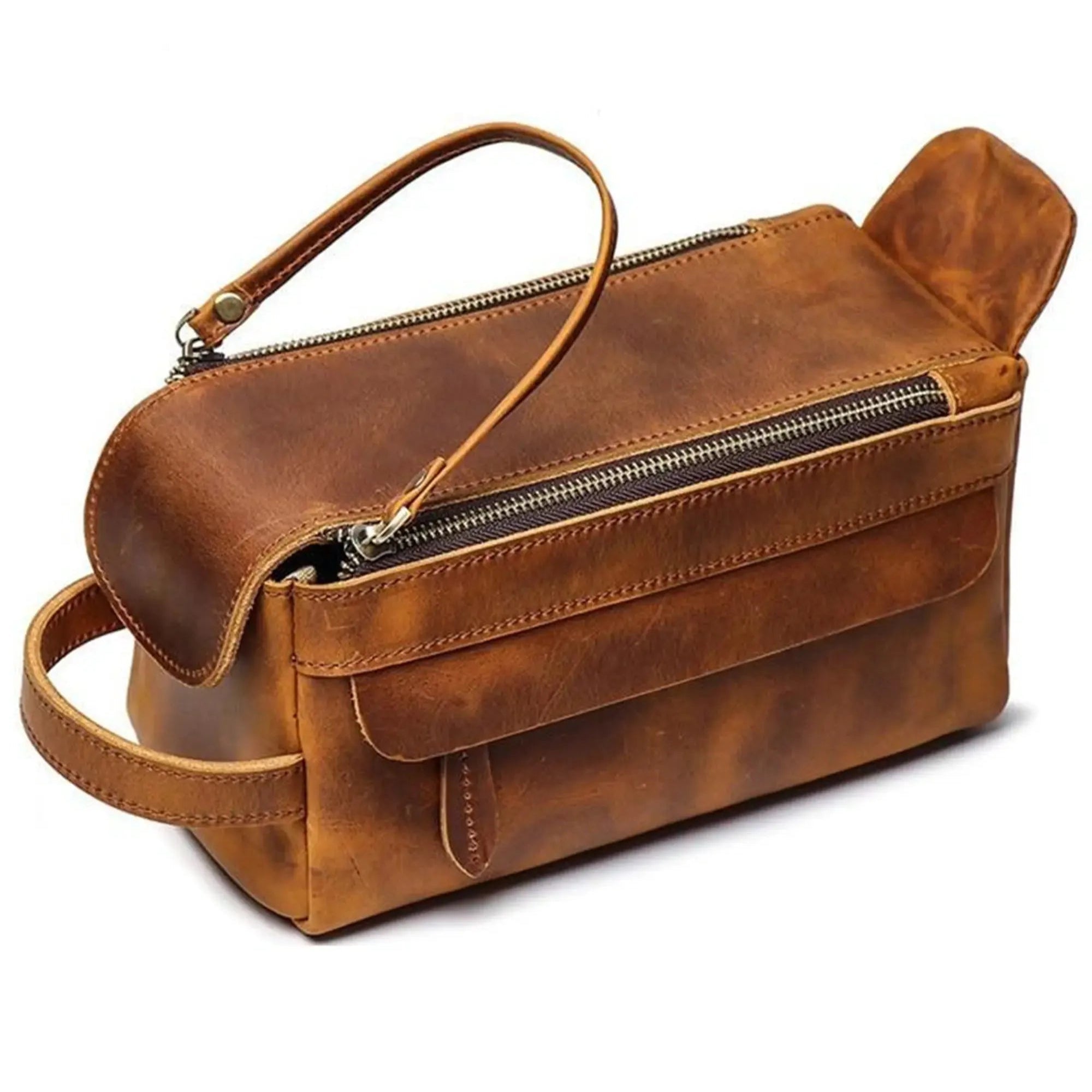 Dado Leather Dopp Kit | Handmade Leather Toiletry Bag