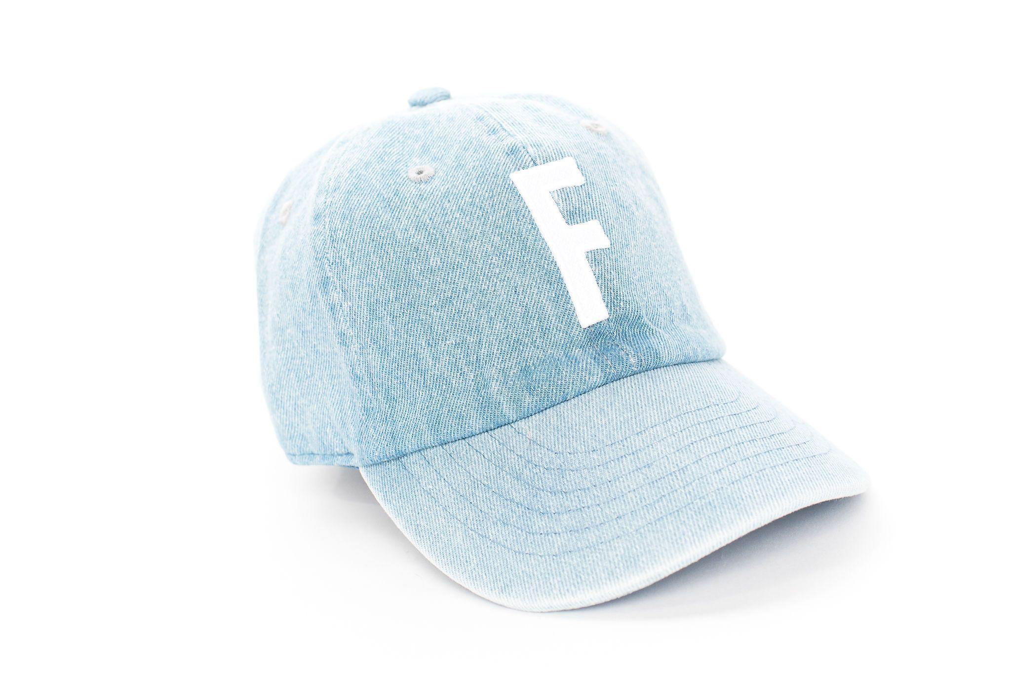 Denim Letter Baseball Hat