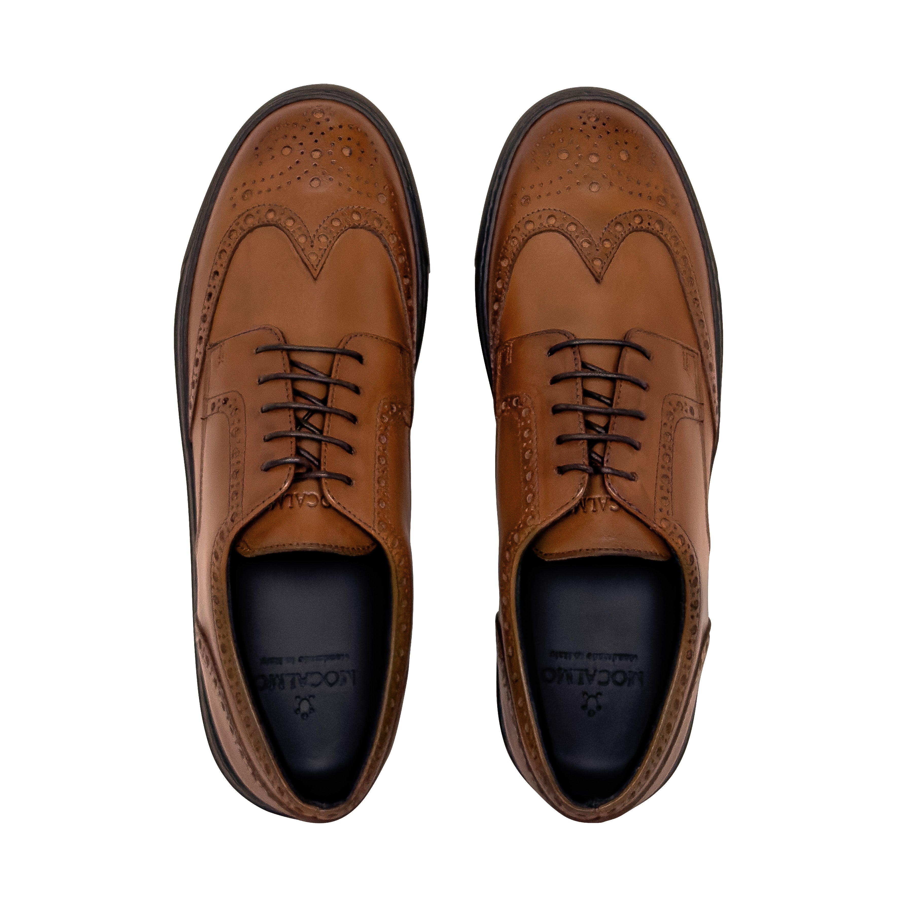 Men's Don Giovanni Wingtips - Cognac Sneakers