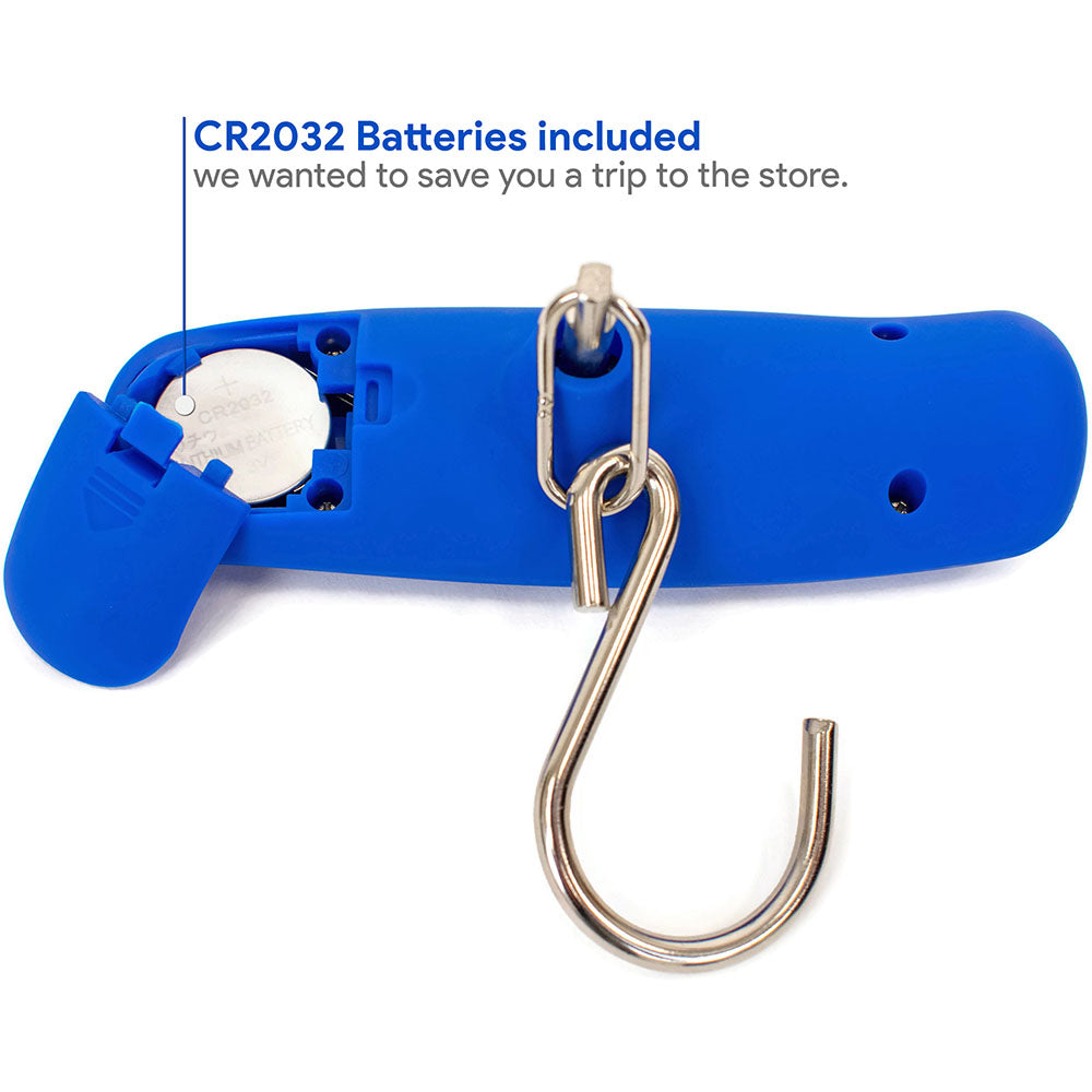 Báscula digital para equipaje con gancho de acero inoxidable