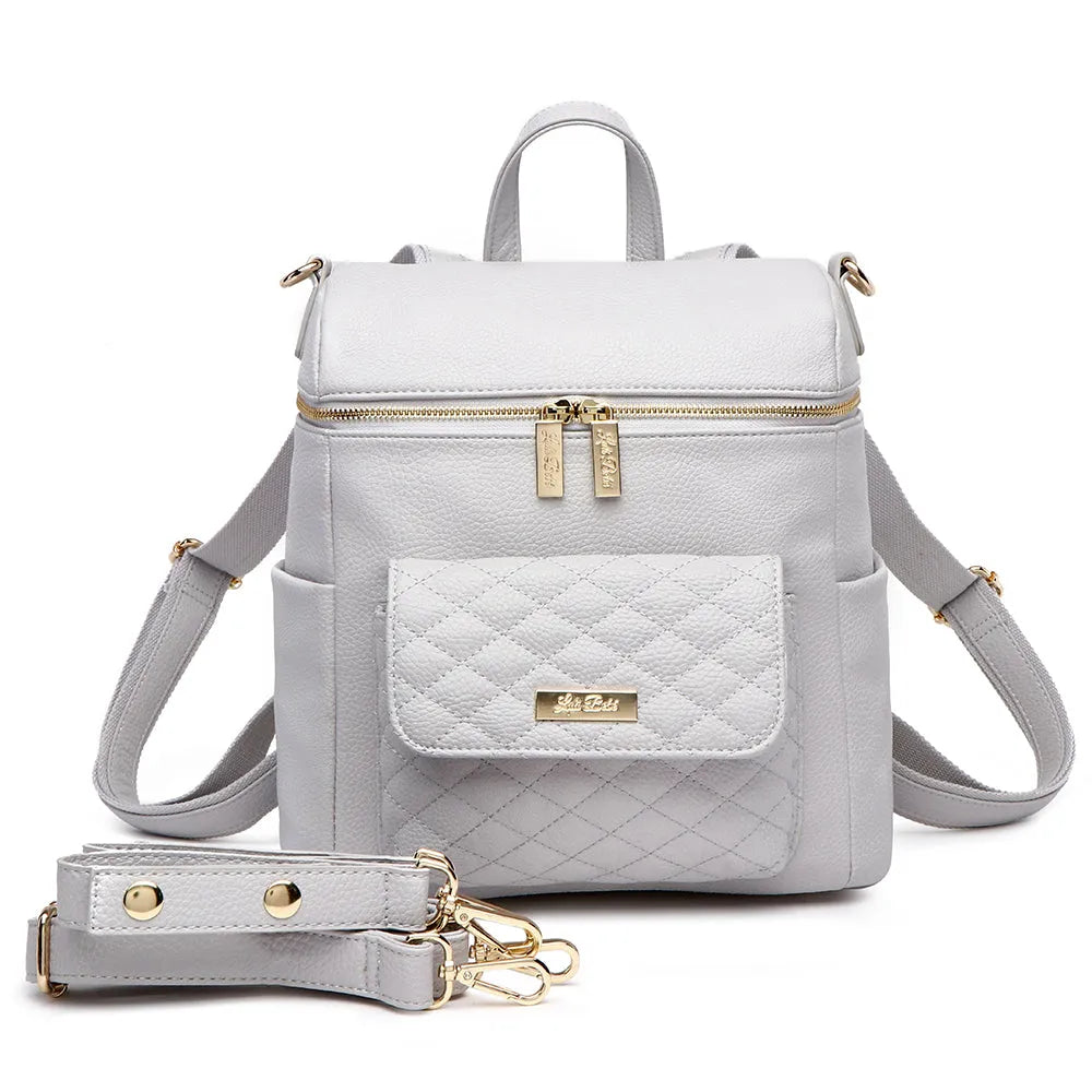 Petit Monaco Backpack Diaper Bag | Stone Grey