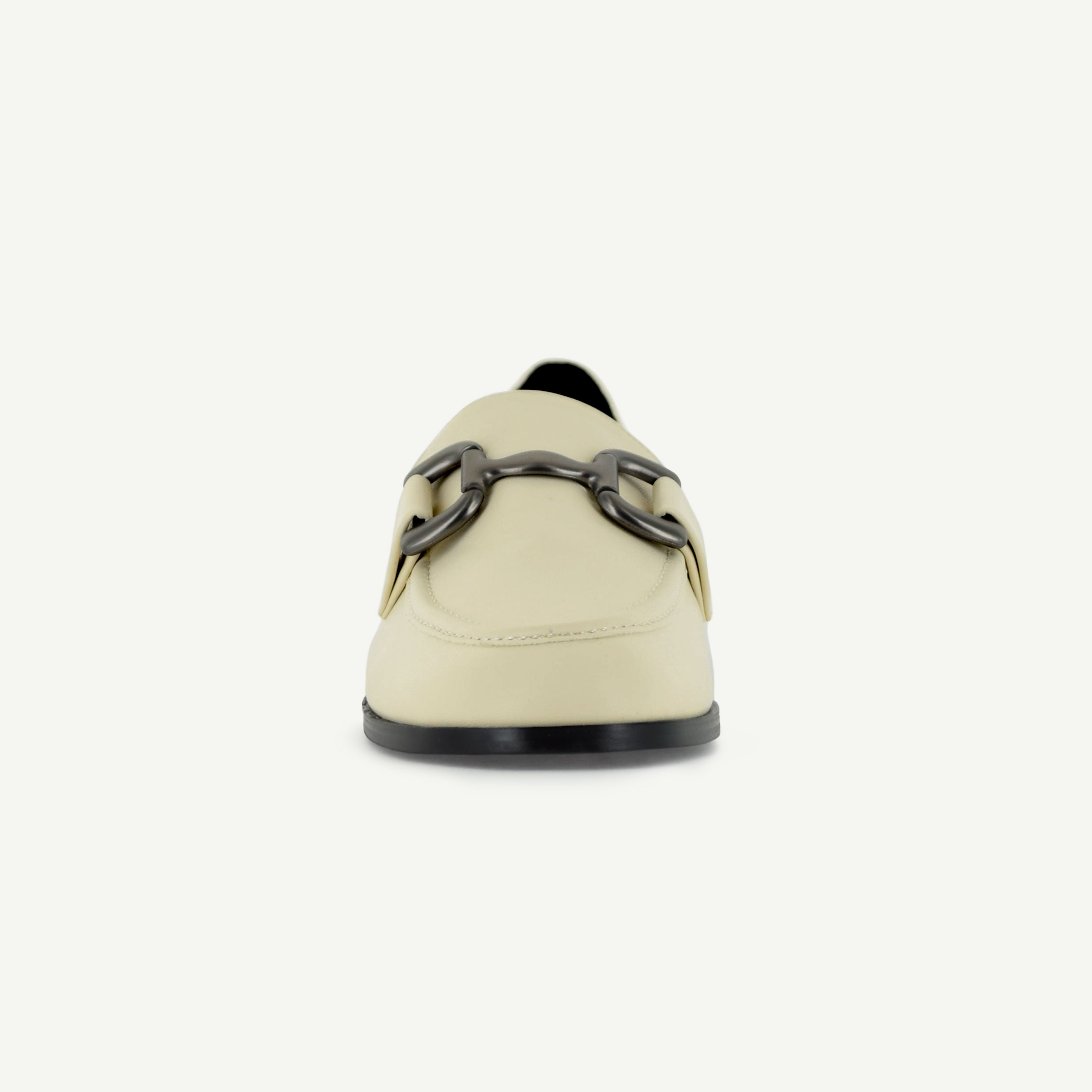 Georgina: Classic Loafer - Ecru