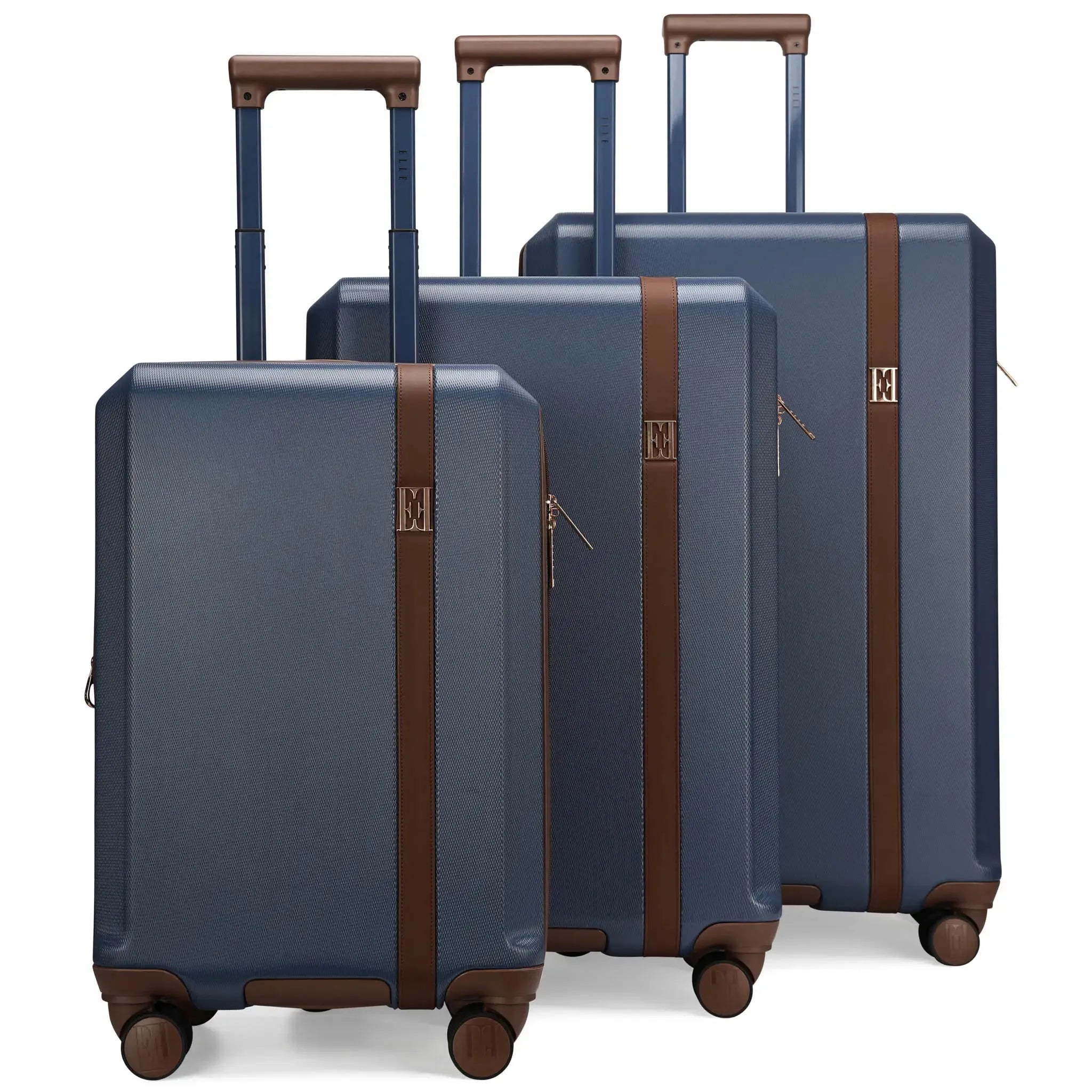 Luxe Journey 3 Piece Expandable Retro Luggage Set