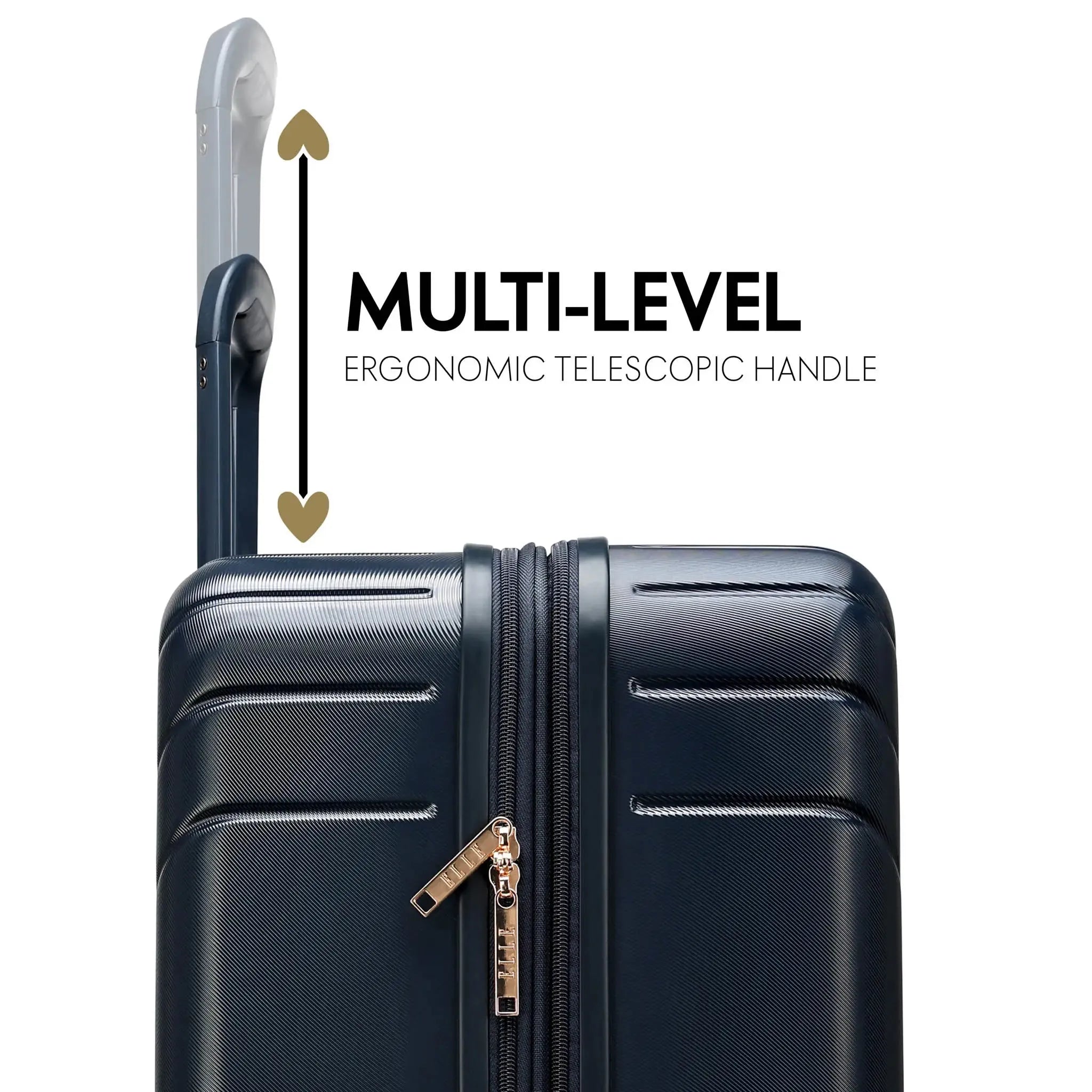 Louvre 2 Piece Expandable Polycarbonate Luggage Set