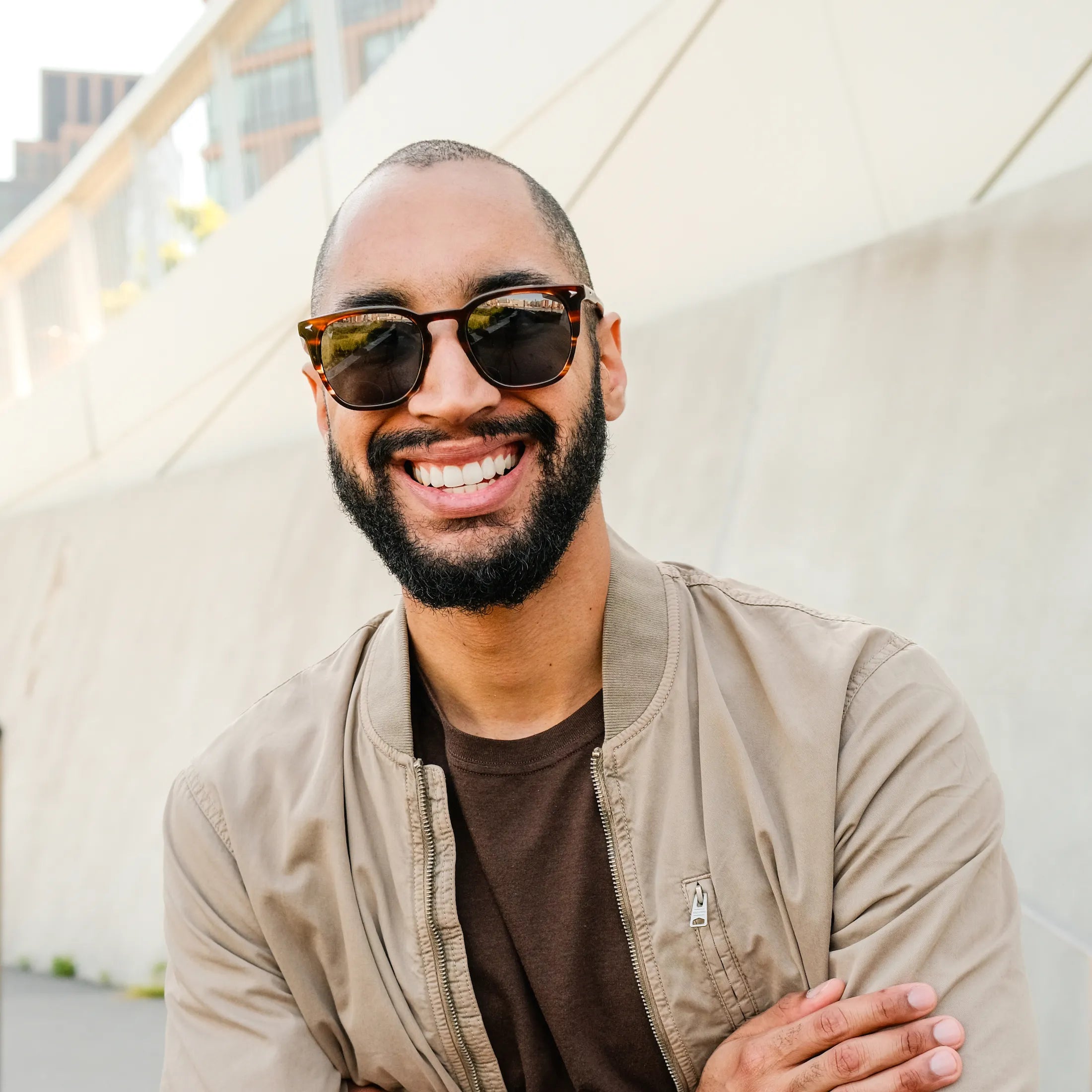 The Echo Sunglasses - Brown Horn