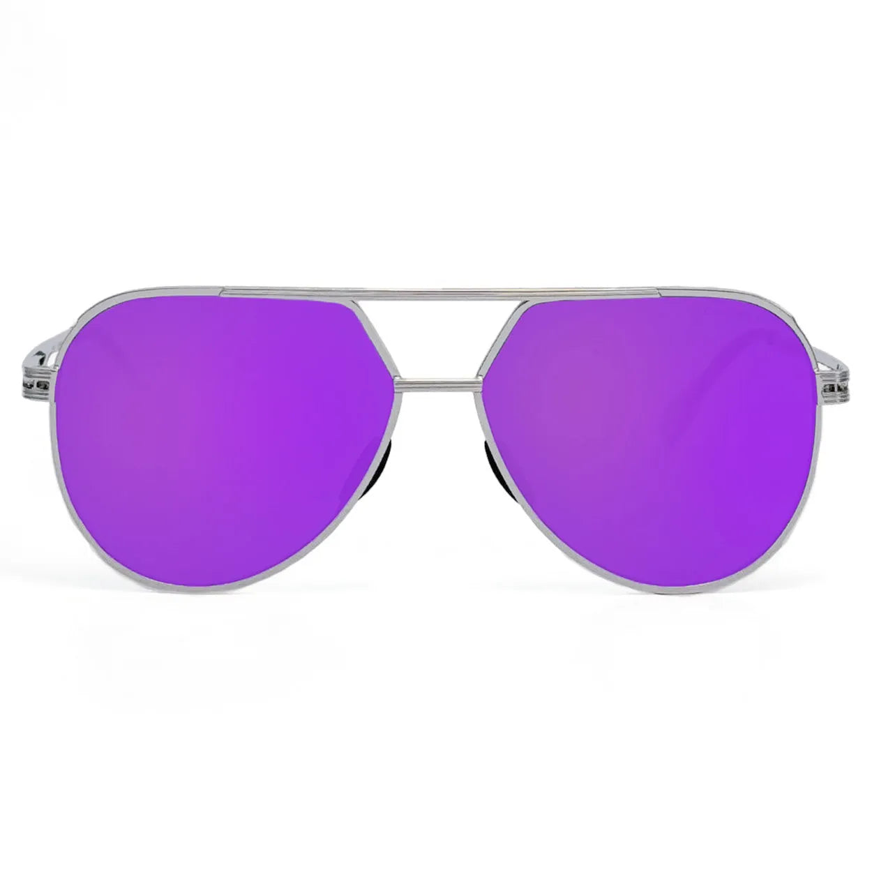 Untangled x Emily- Tangle Free - Mirrored Purple Aviator Sunglasses