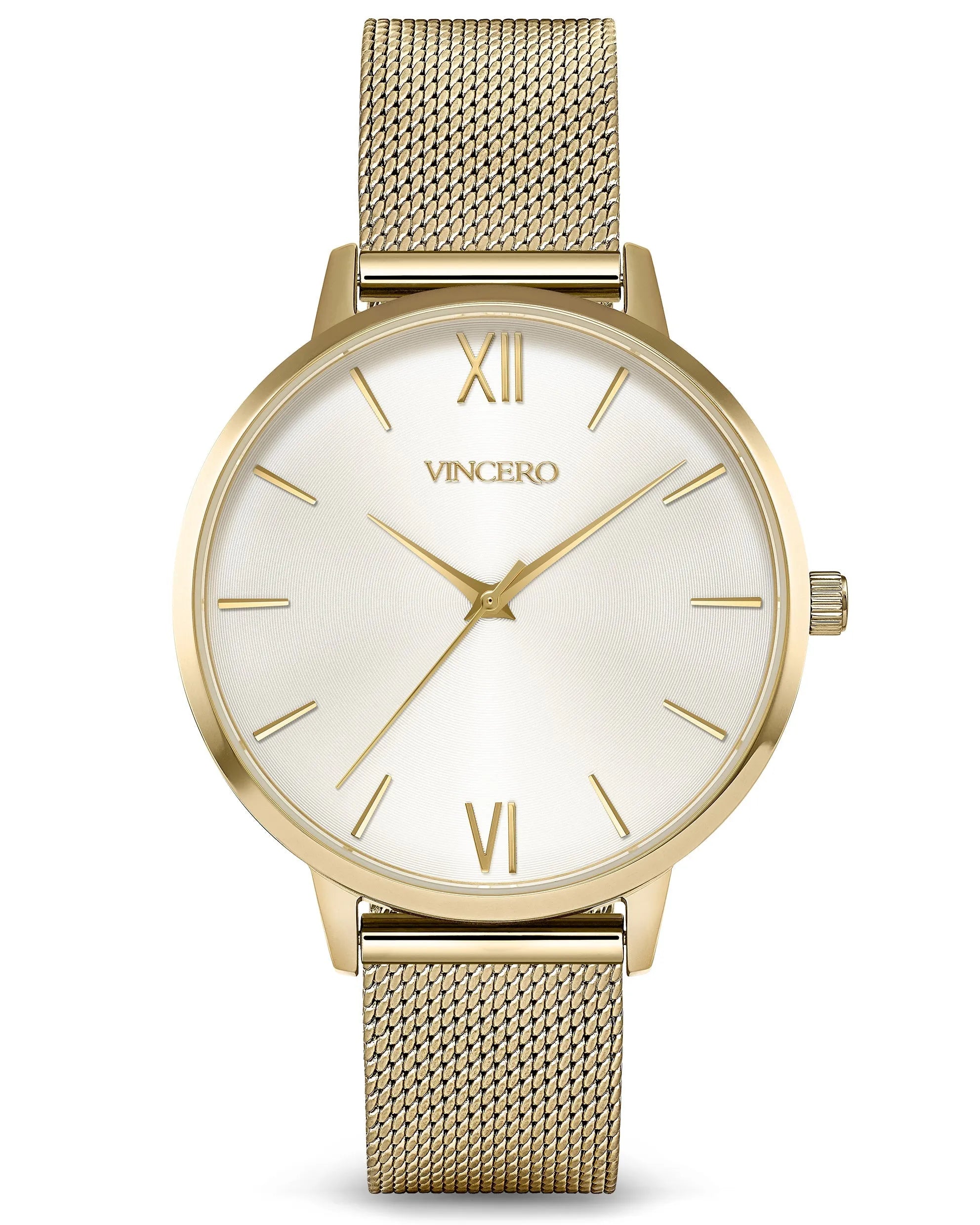 The Eros Mesh Men's Watches - Gold + Satin