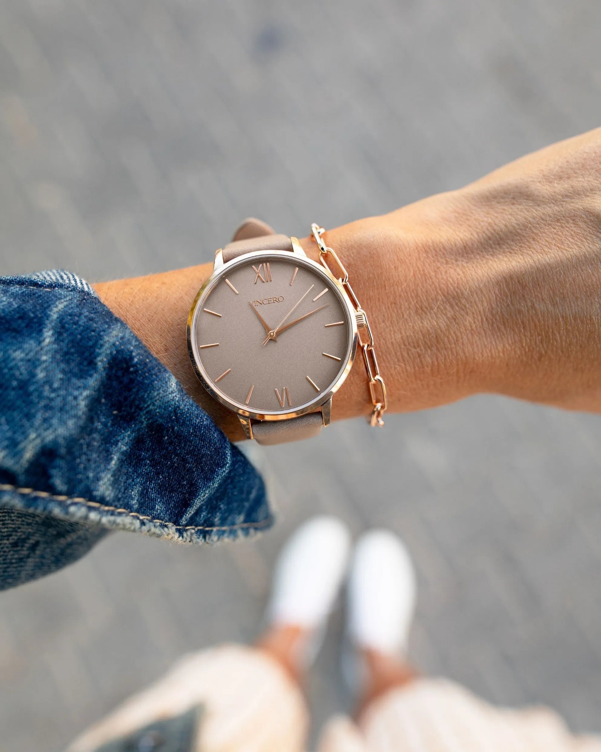 Eros Men's Watch & Bracelet Set - Rose