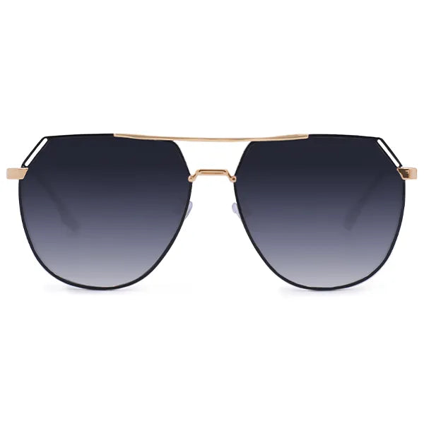 Farrah - Midnight Square Aviator Sunglasses