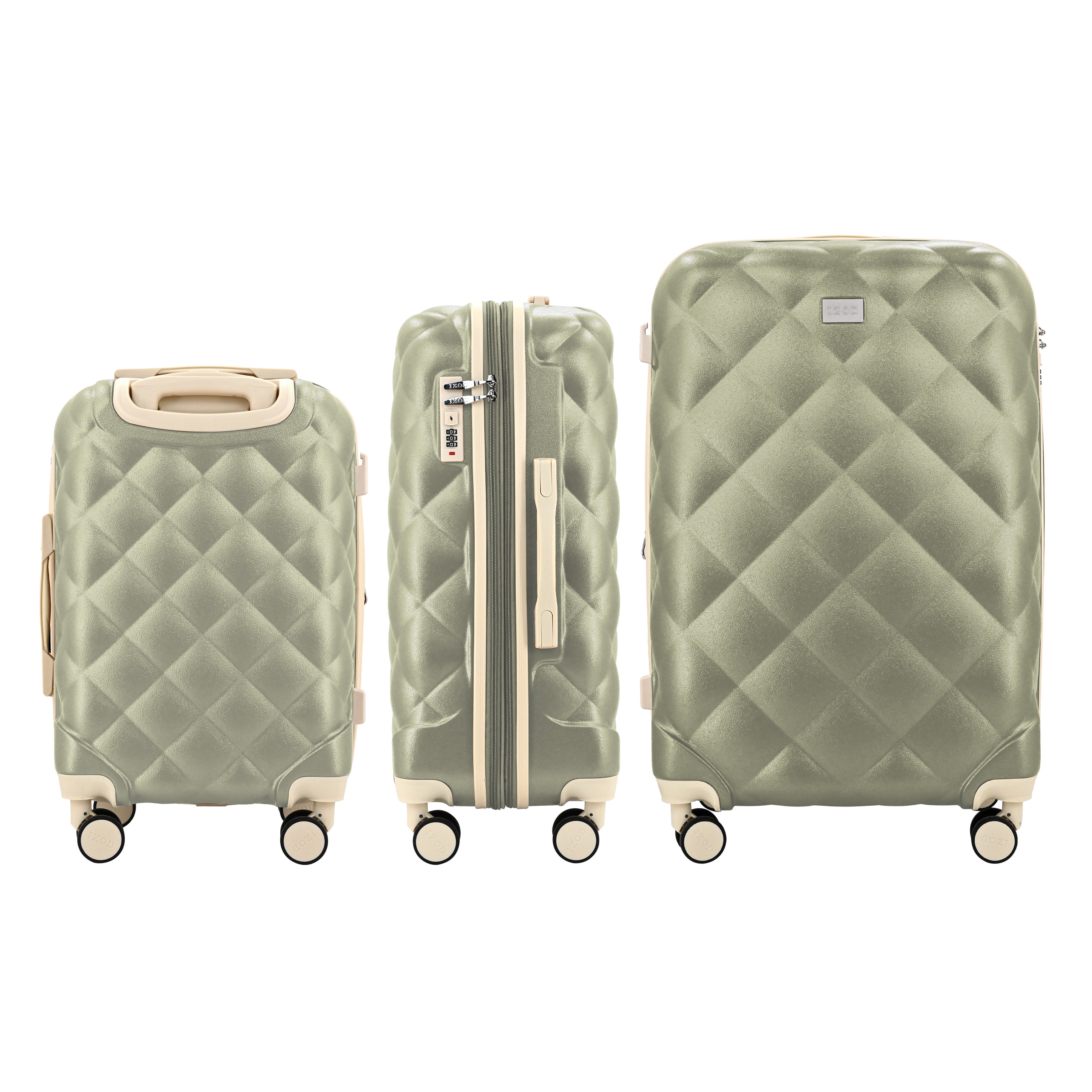 IZOD Fit 3 Piece Luggage Set