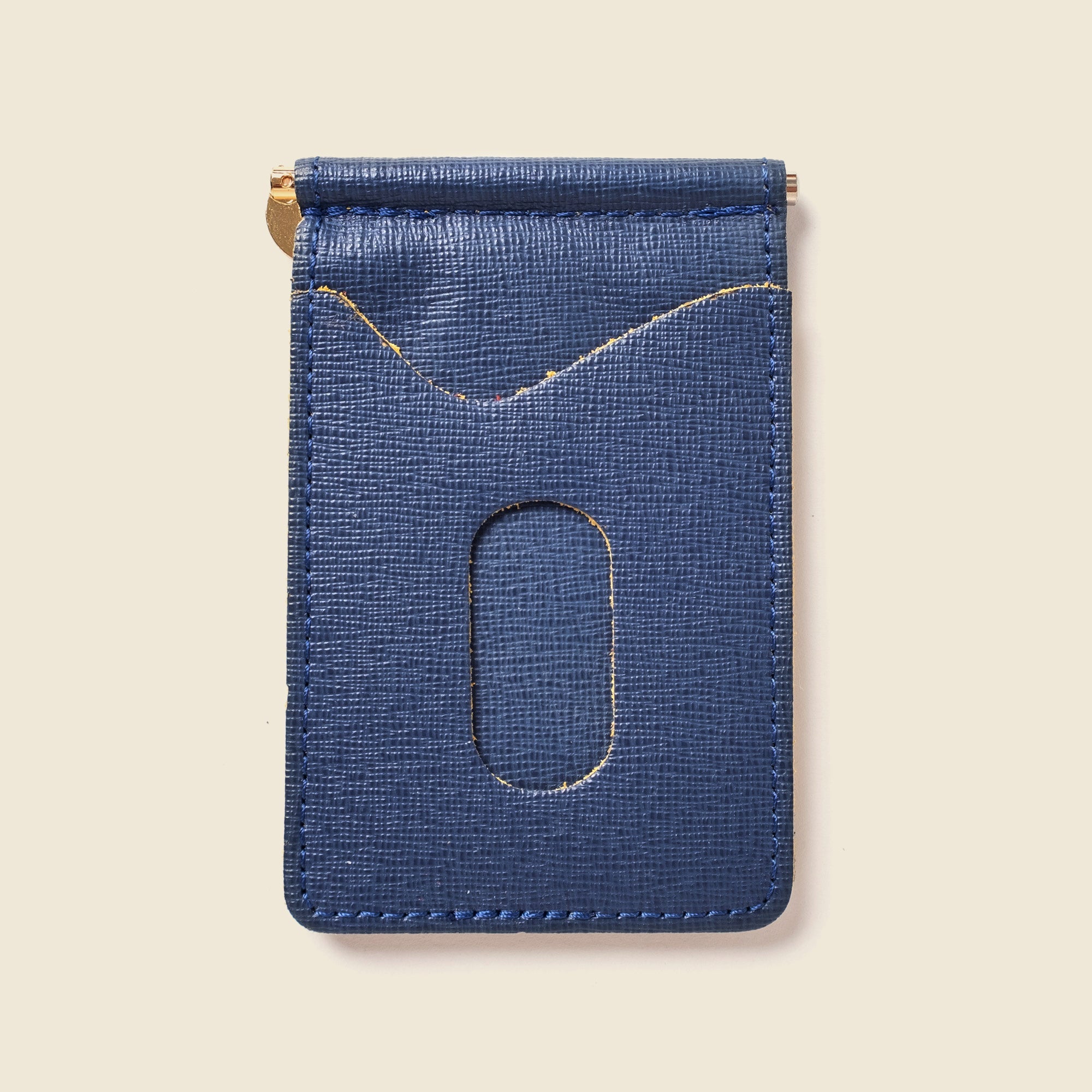 Money Clip Wallet - Blue / Yellow