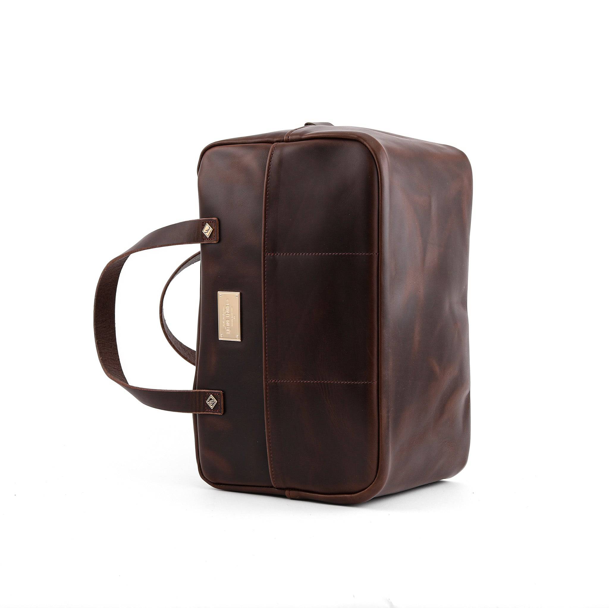 Durable Leather Crash Bag for Travel