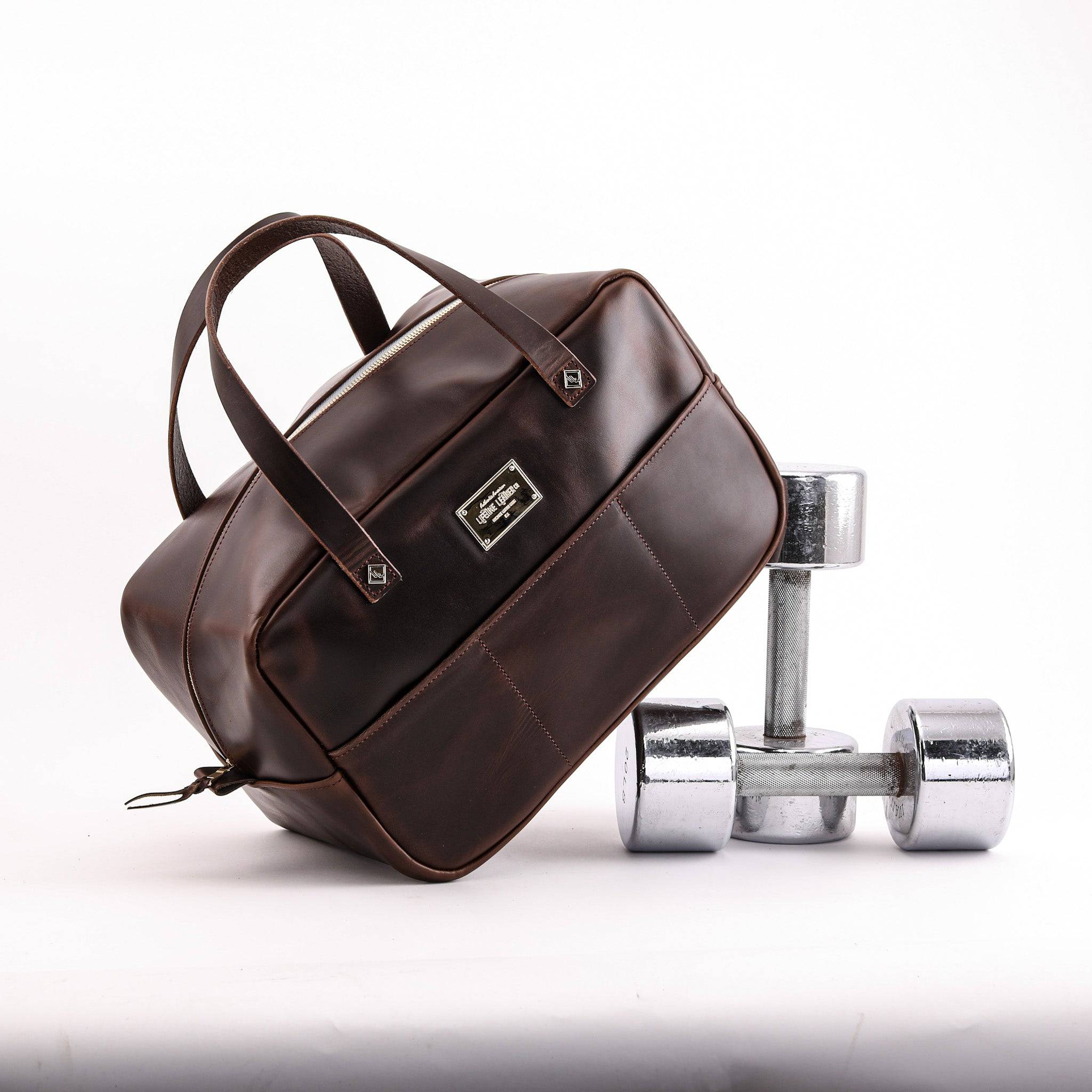 Durable Leather Crash Bag for Travel