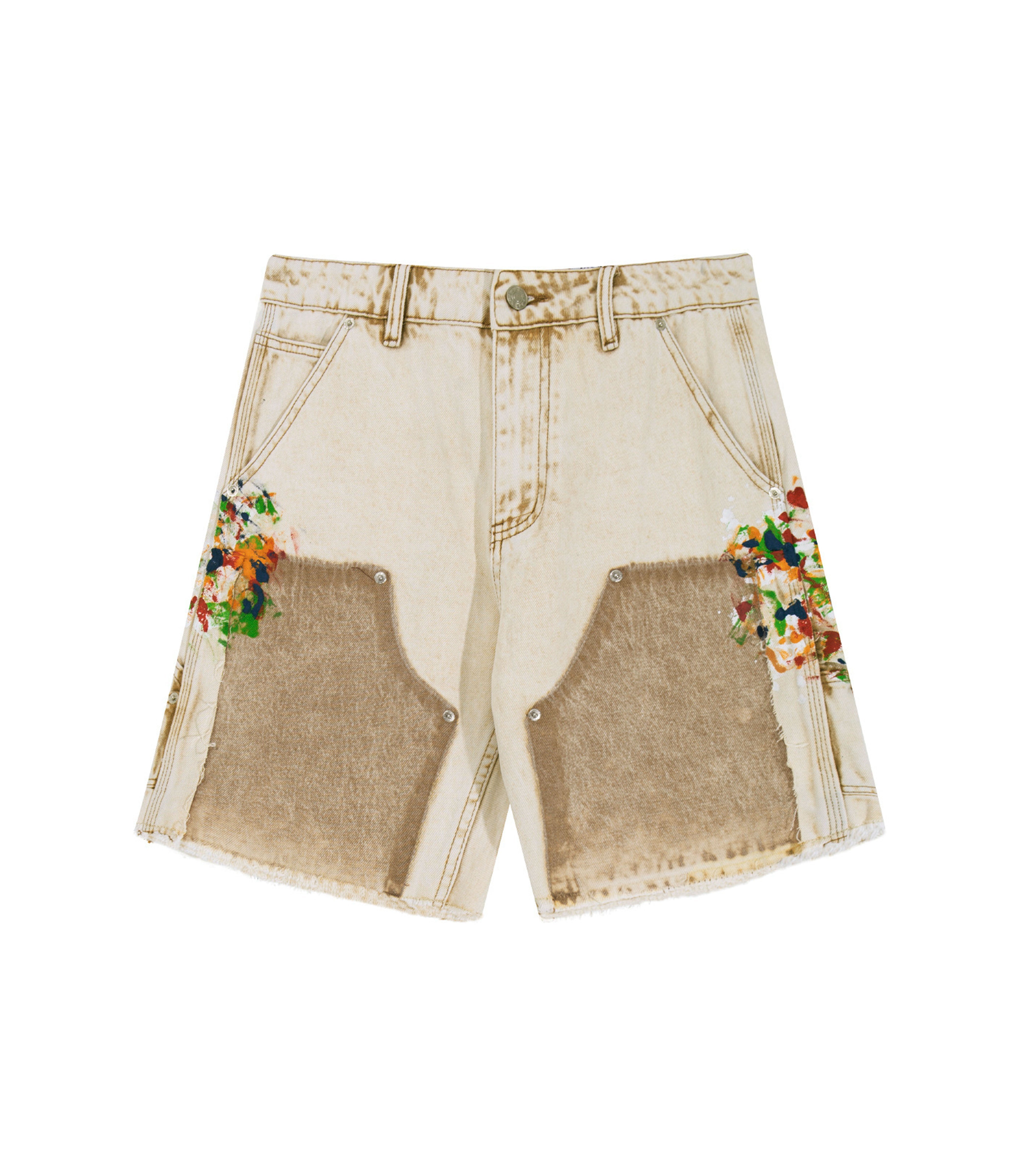 SAND SPLIT PAINTERS SHORTS