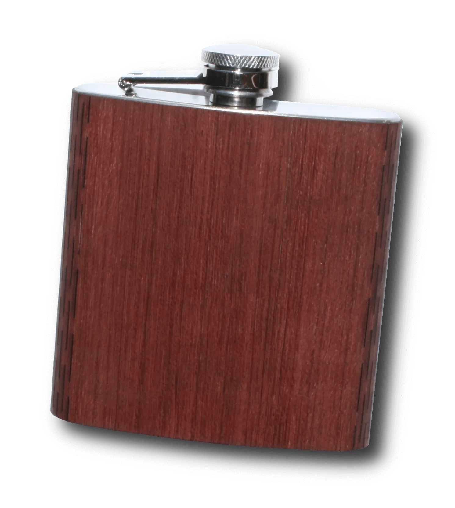 High Quality 6 oz. Wooden Hip Flask - Hand Crafted from Local Wood