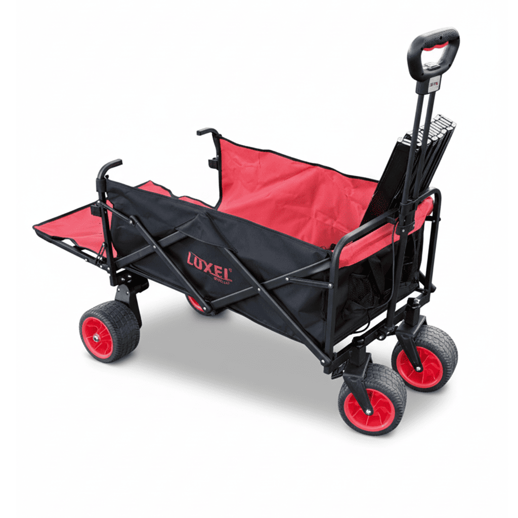Electric Folding Wagon with Tank Wheels – LUXEL CEC-2BR