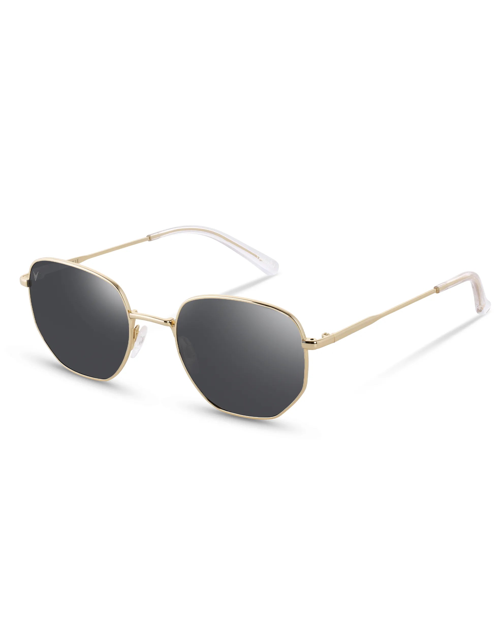 The Frankie Sunglasses - Gold Smoke