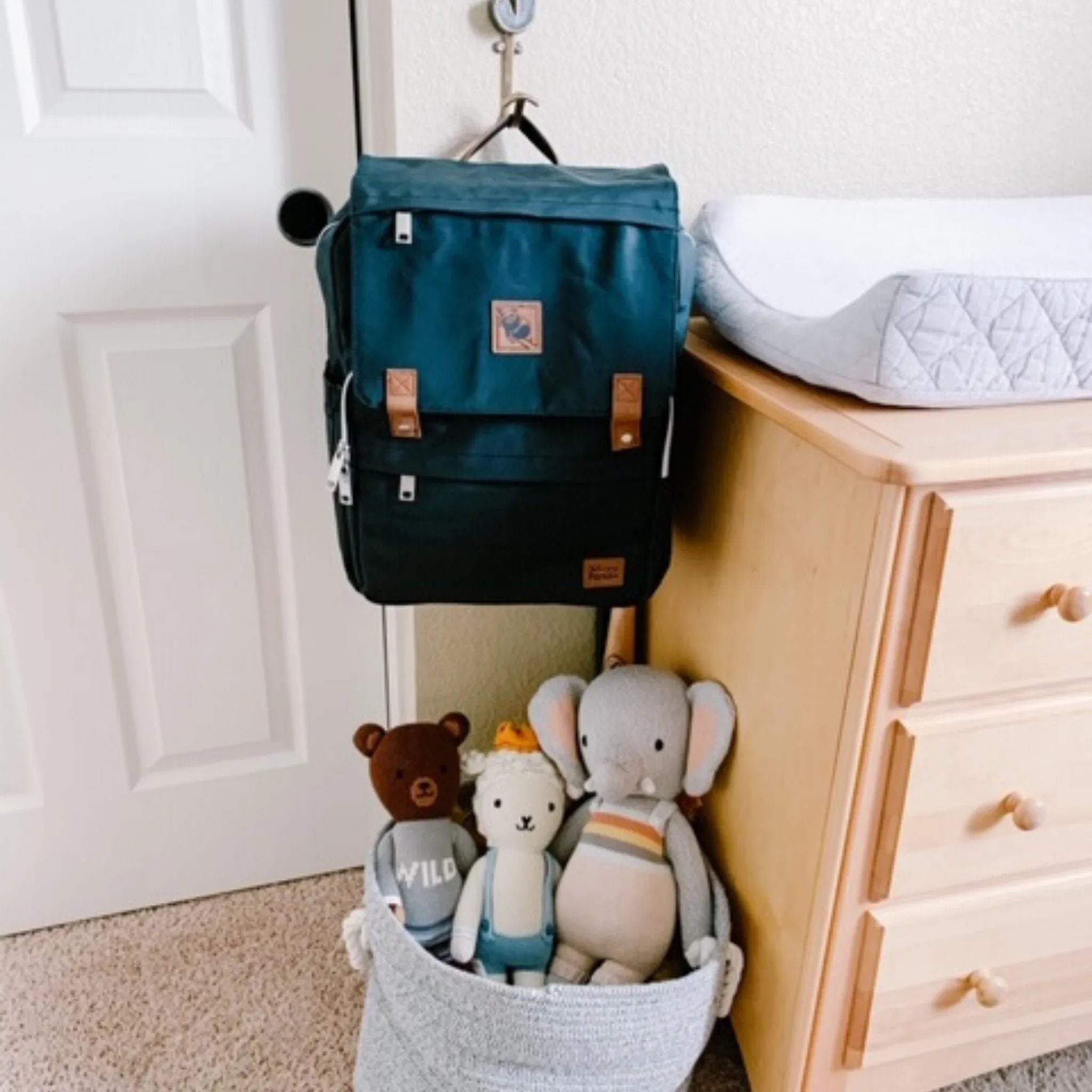 Kaitlyn - Canvas Diaper Backpack | Mommy Bag