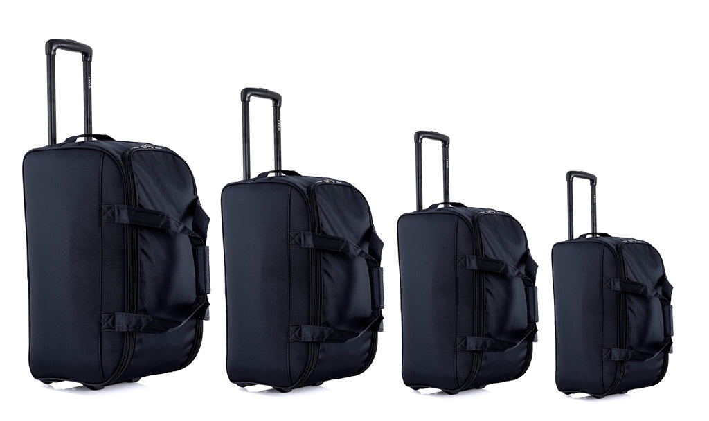 Gavin Soft shell Lightweight Duffel Rolling Bag 4 Piece Set