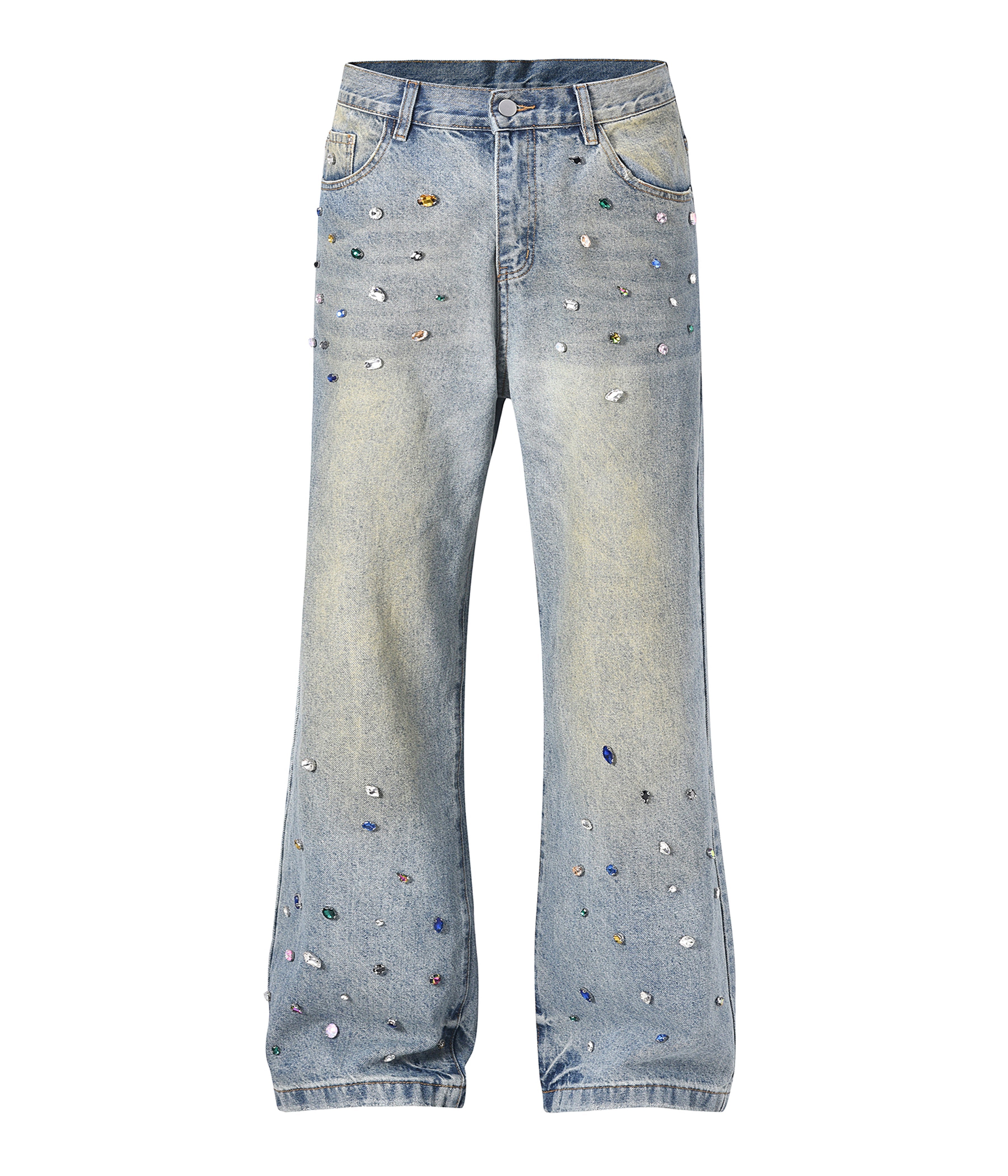 AZUL COLORED GEMSTONE DENIM