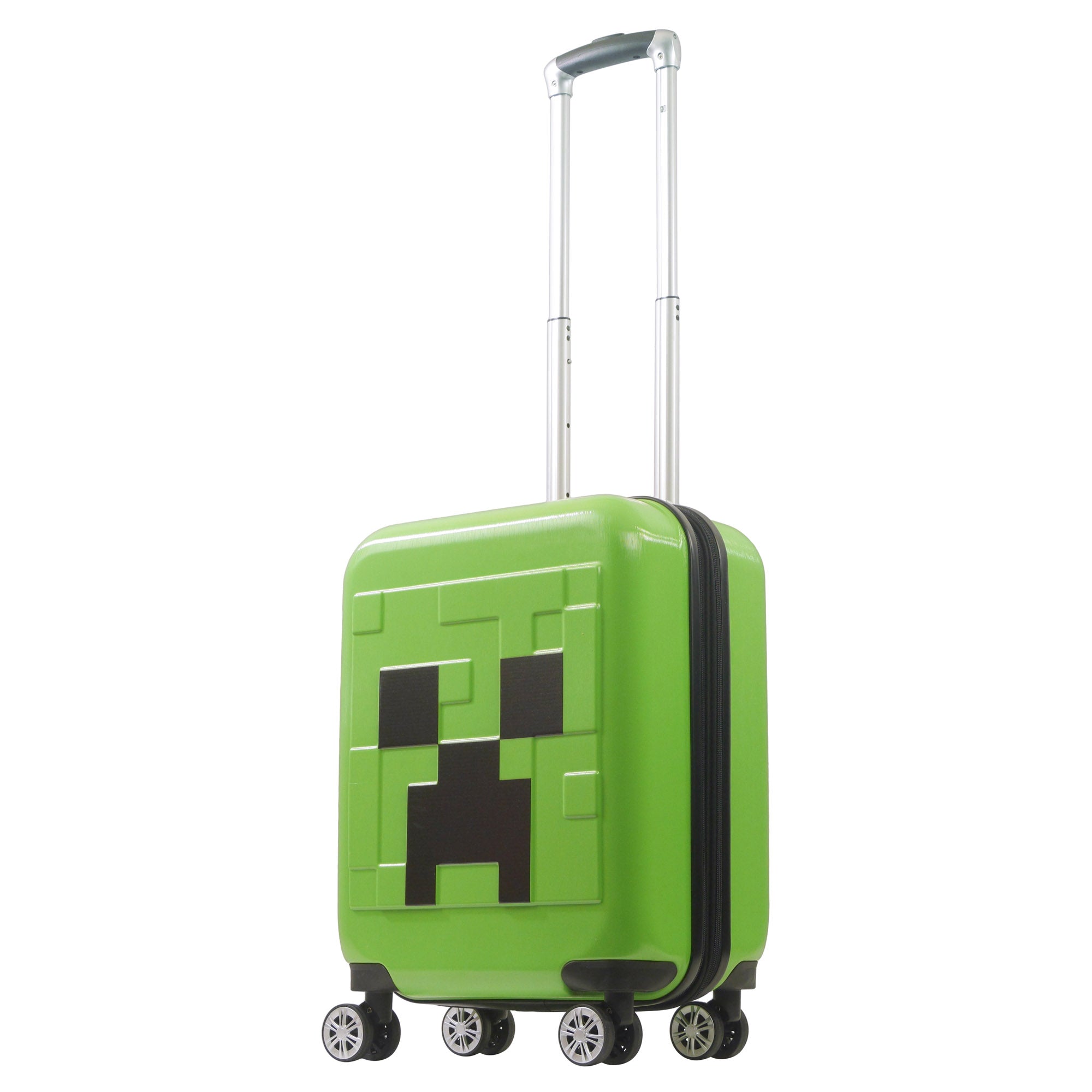 Minecraft Creeper Big face 21.5" Expandable Carry-On Spinner Suitcase
