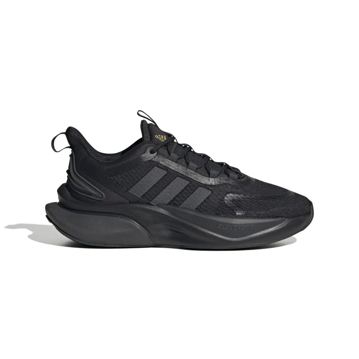 ADIDAS HP6149 ALPHABOUNCE+ Women's (Medium) Black/Carbon/Gold Mesh Running Shoes