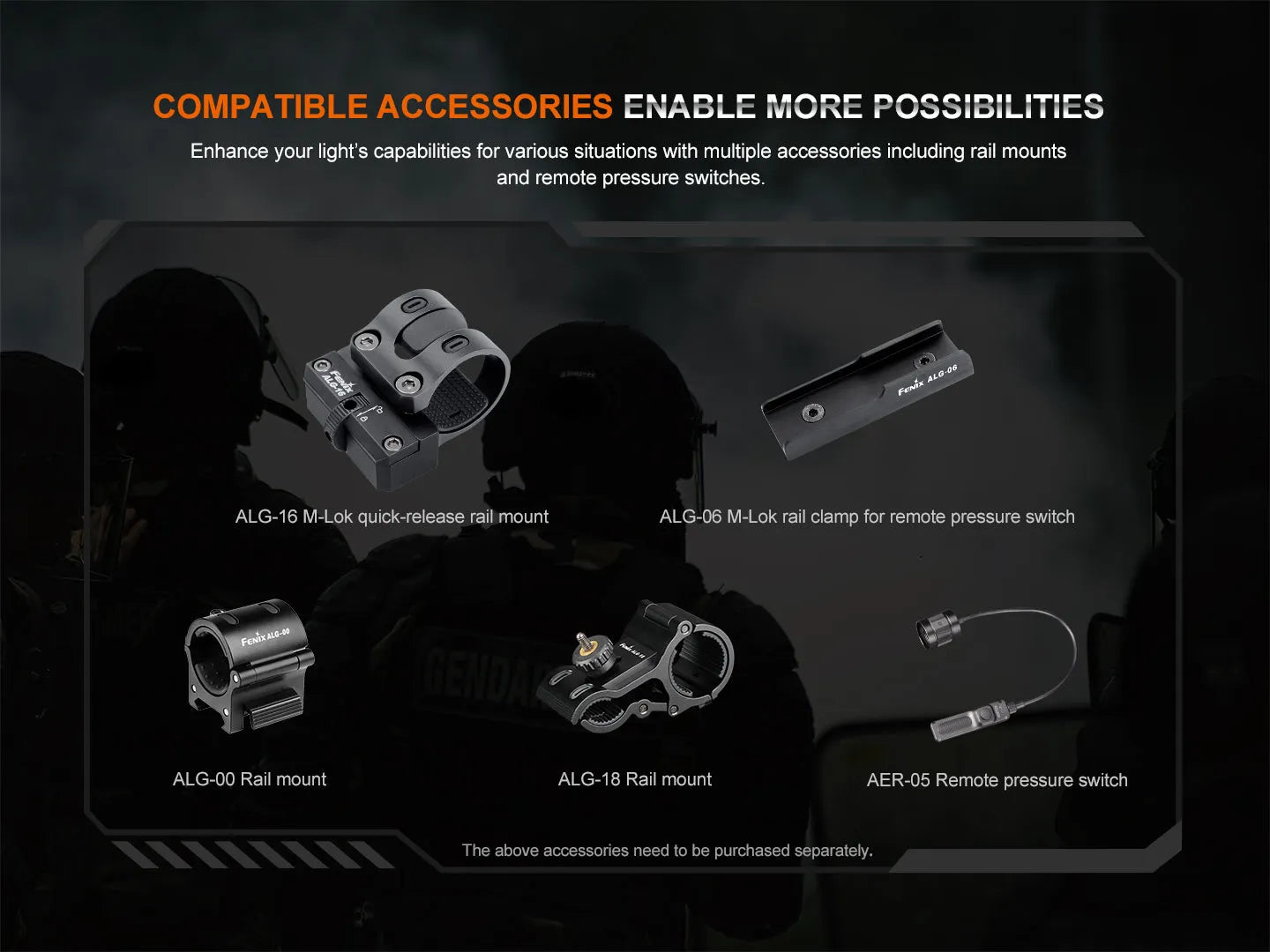 HT32 Hunting Flashlight with Red & Green Output