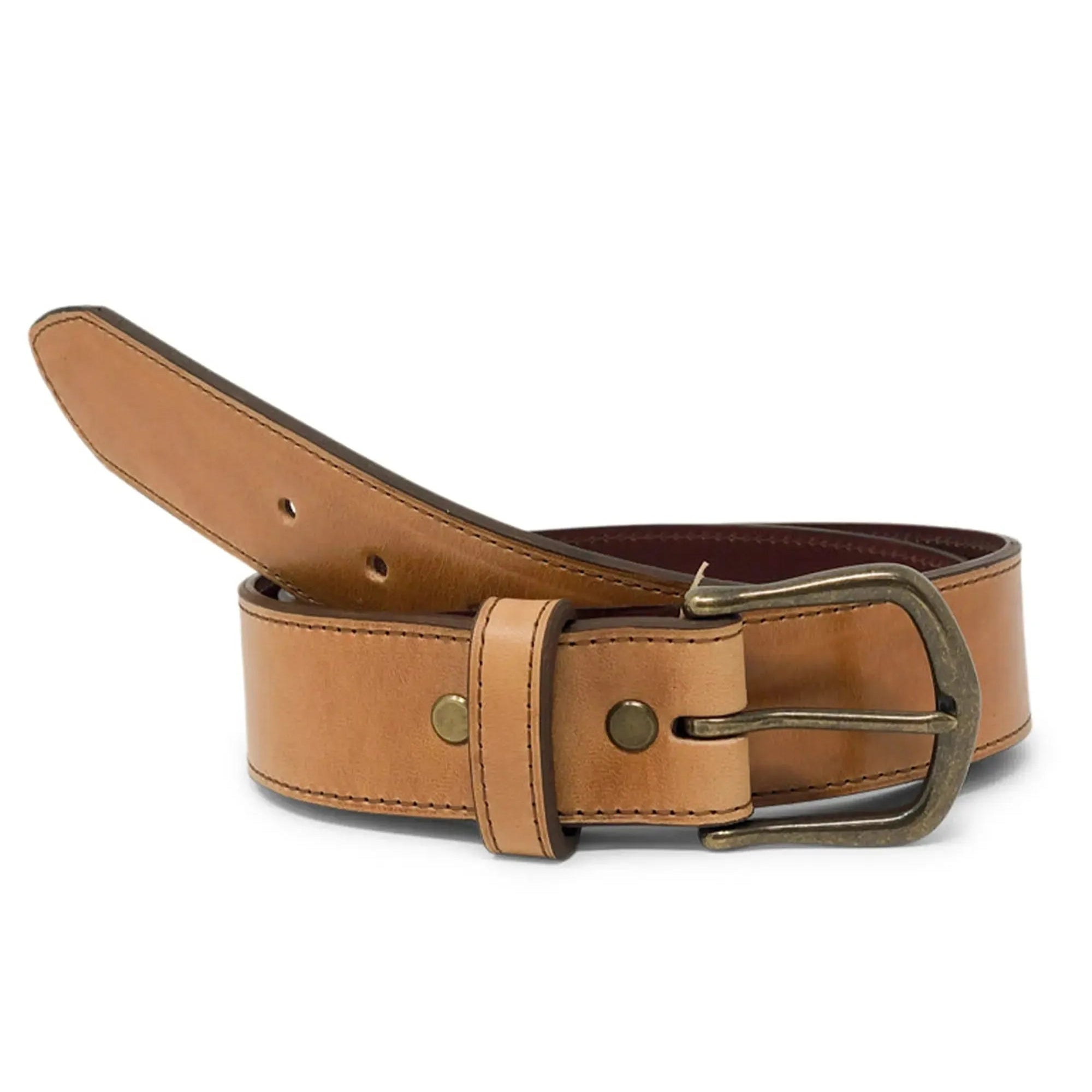 Handmade Leather Belt | Horween Horserump | Natural