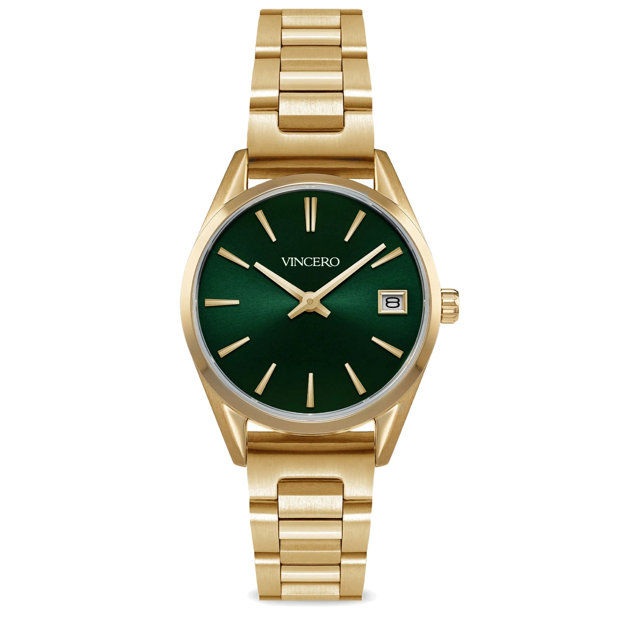 The Harper Men's Watches - Gold + Green