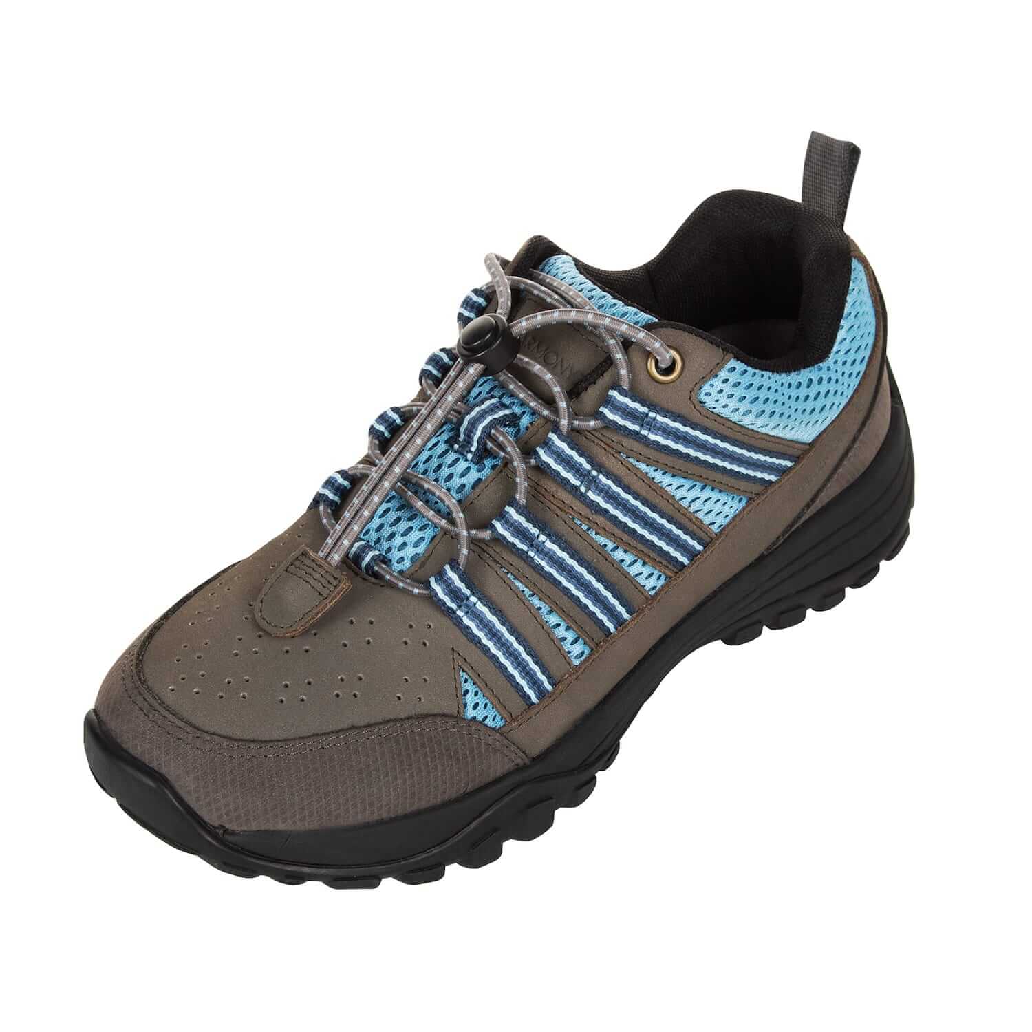 Trail Grounding Shoes • Taylor Grey Nubuck & Blue Mesh