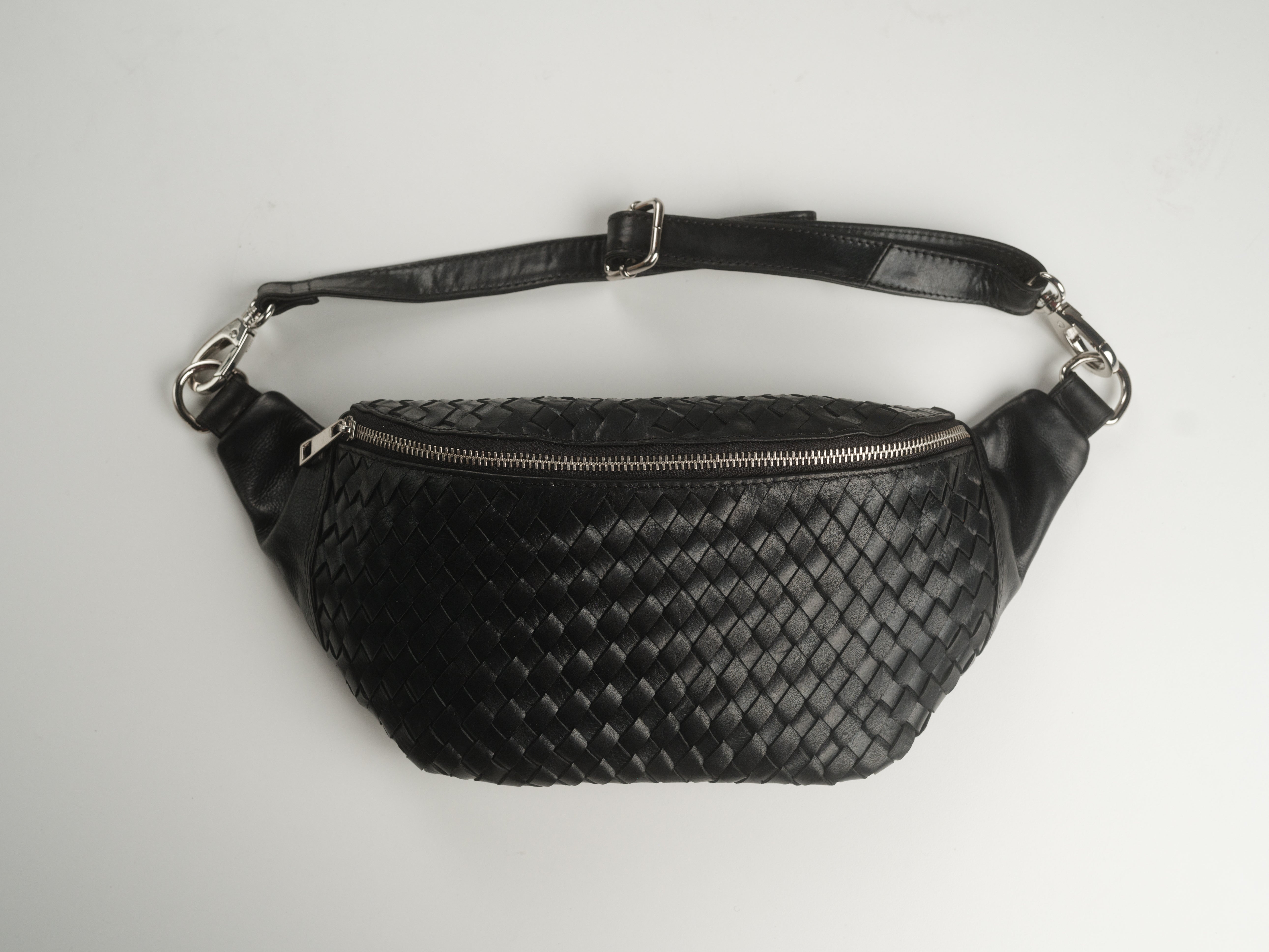 Haleiwa Woven Leather Sling Bag