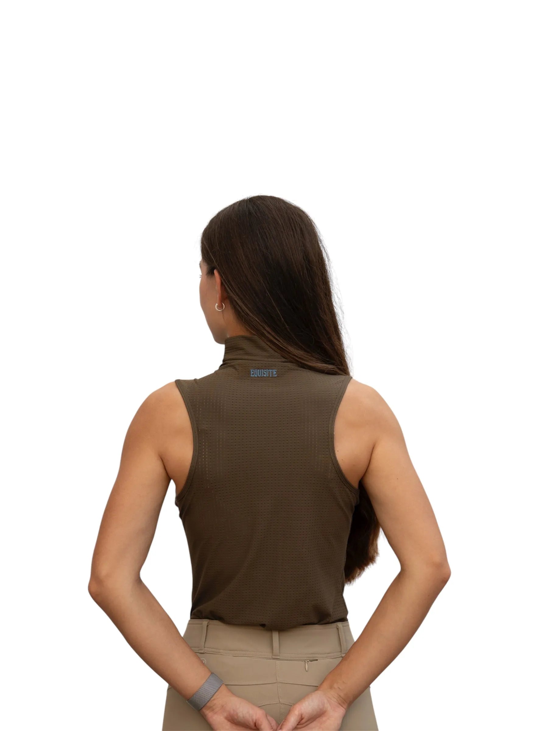 Blaire Sleeveless Mock Neck Shirt