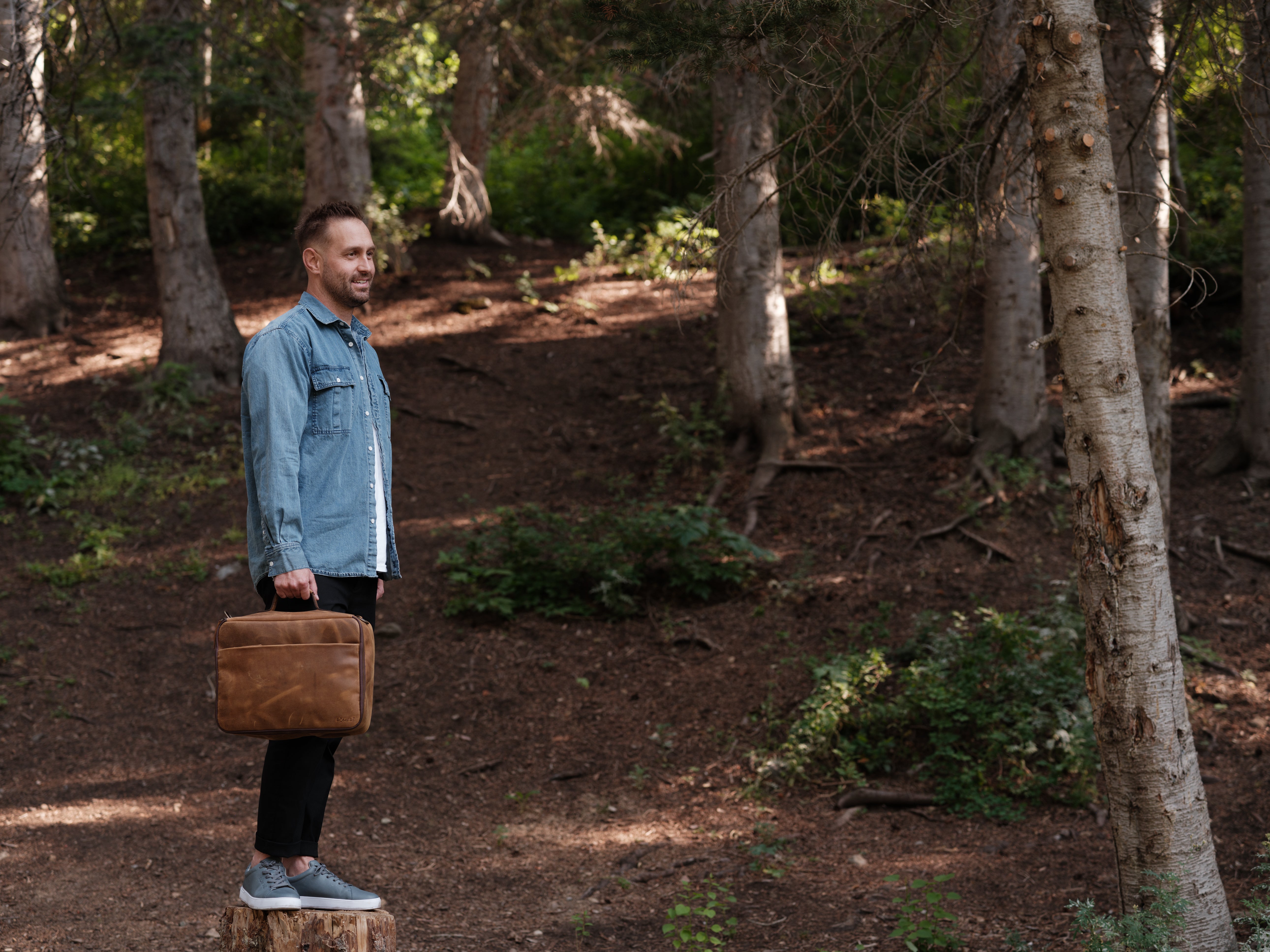 Leather CPAP Travel Briefcase