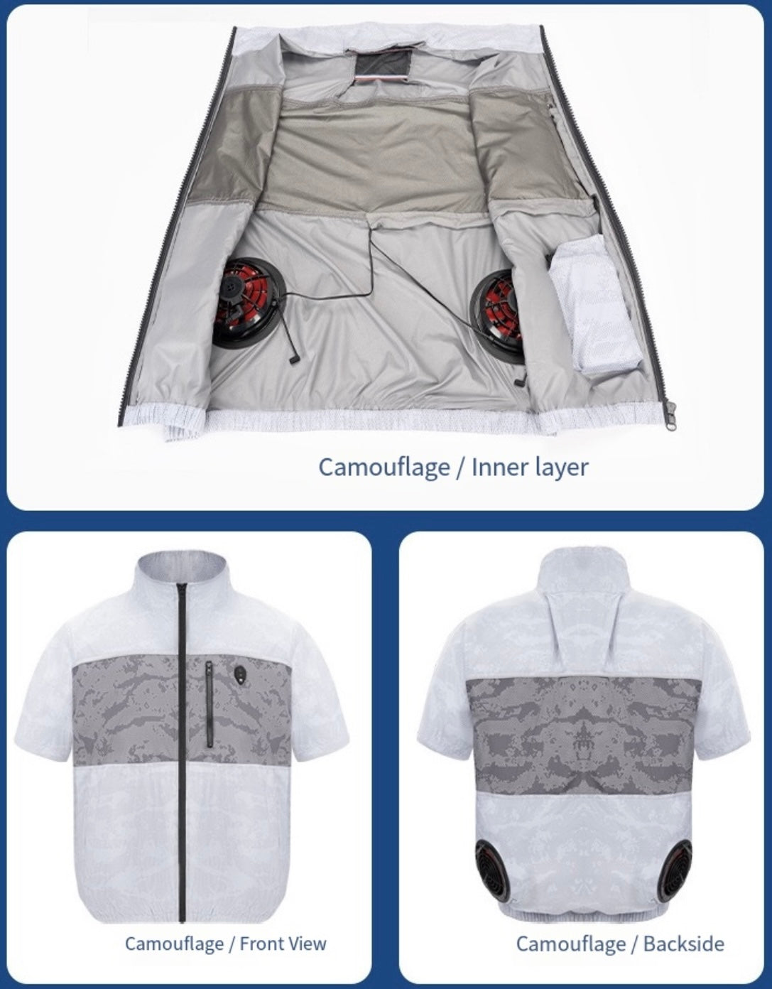 LITEGUEST™ Cooling Fan Jacket with LED Light – Stay Cool for Fishing