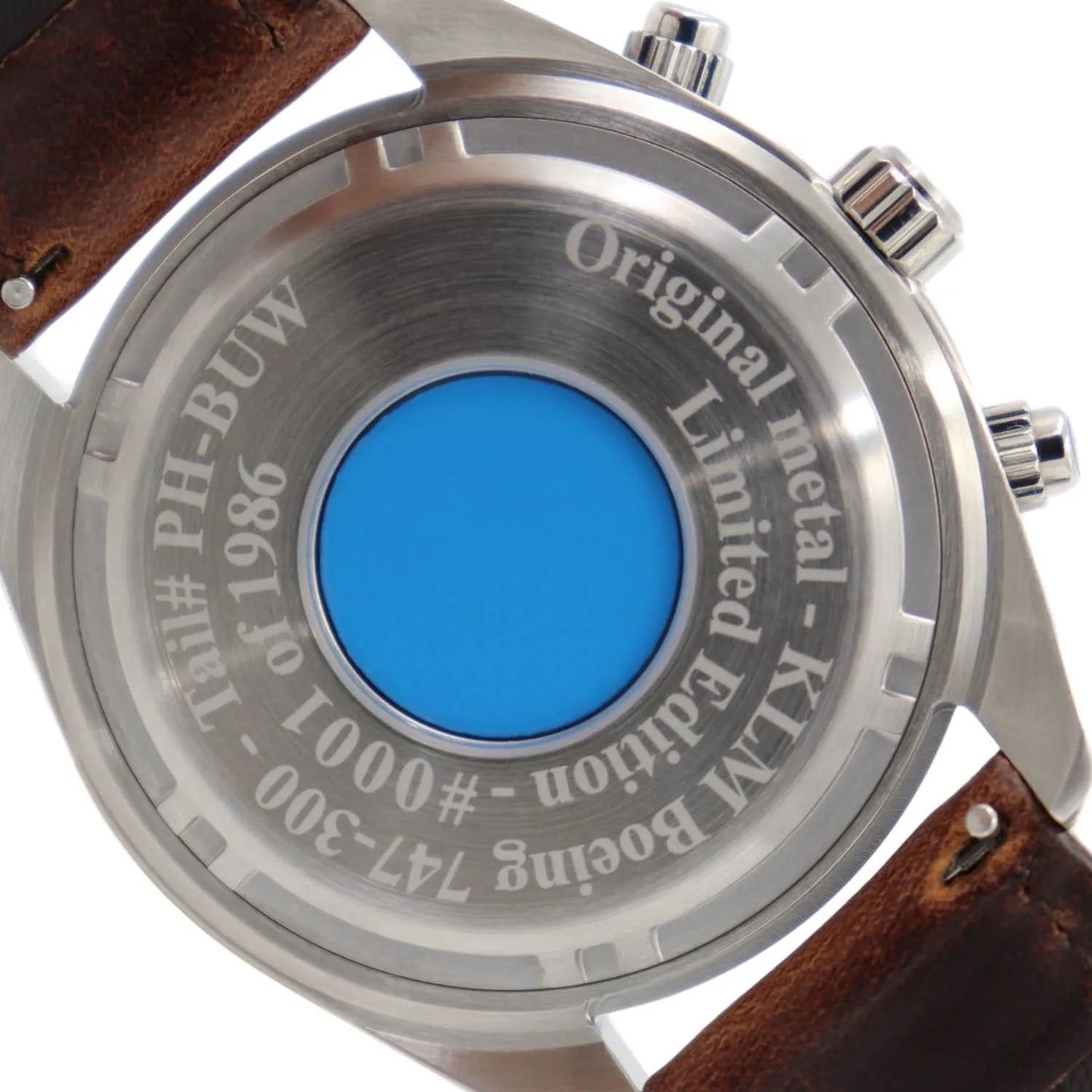 747 Tribute Men's Watch - Stainless Steel, Black Dial Watch