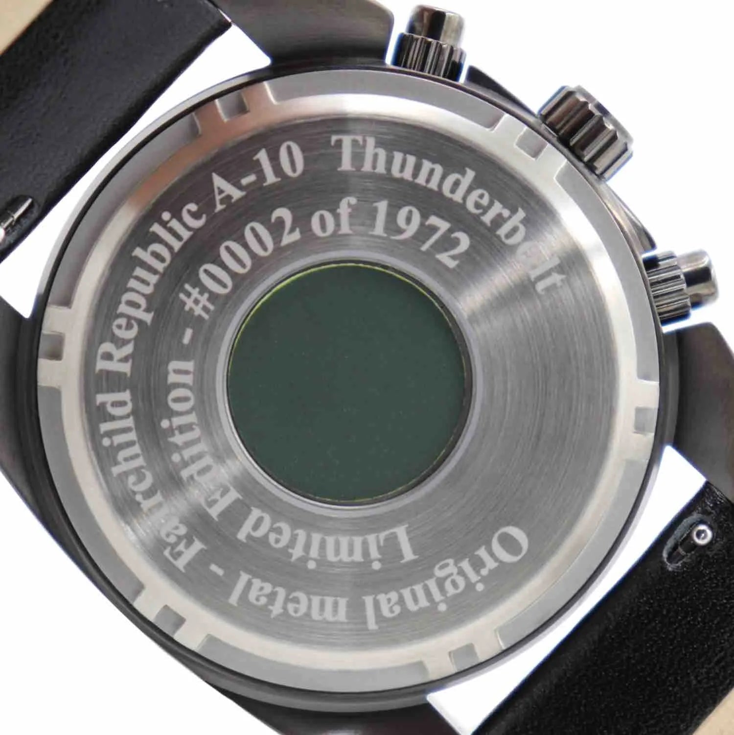 A-10 Thunderbolt Tribute Men's Watch - Gunmetal Finish, Silicone Band