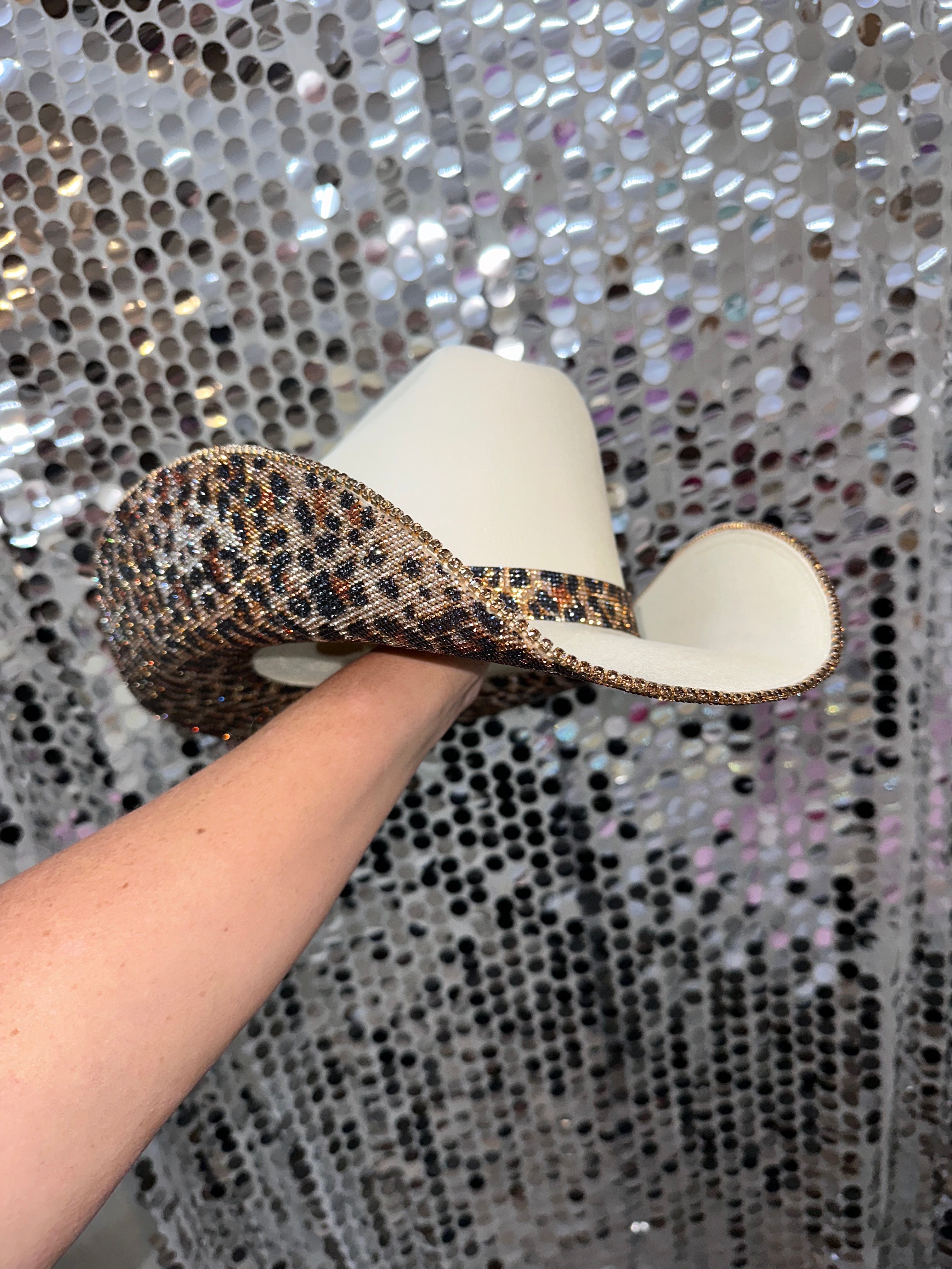 Sand & Leopard Hat (Square Style)