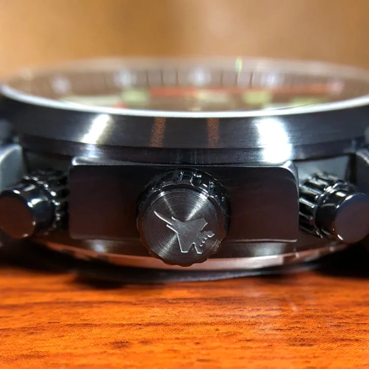 F-15 Eagle Tribute - Black Finish, Leather Band