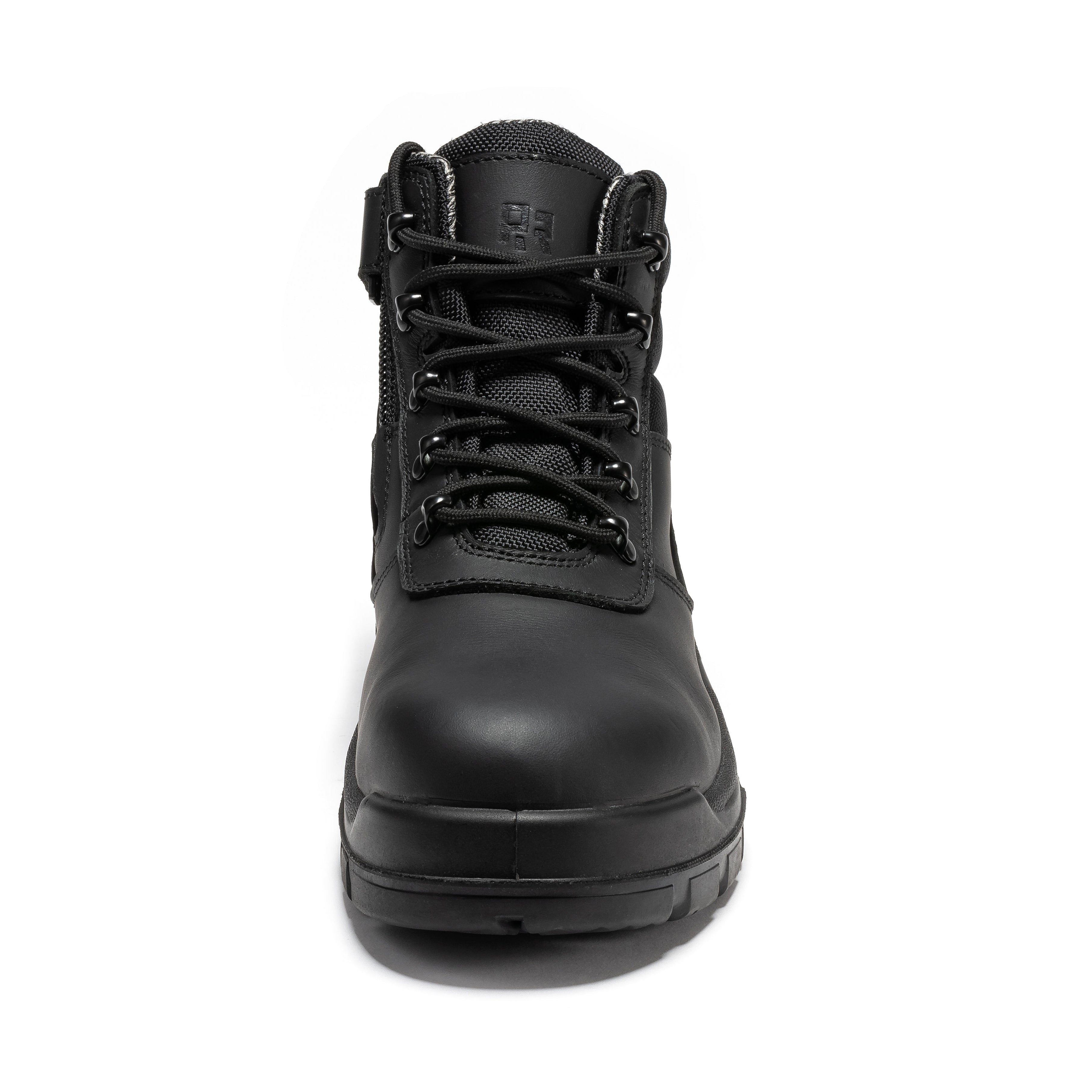 Avalon Black 6 Inch Zip-sided Composite Toe Leather Work Boots CP213BK