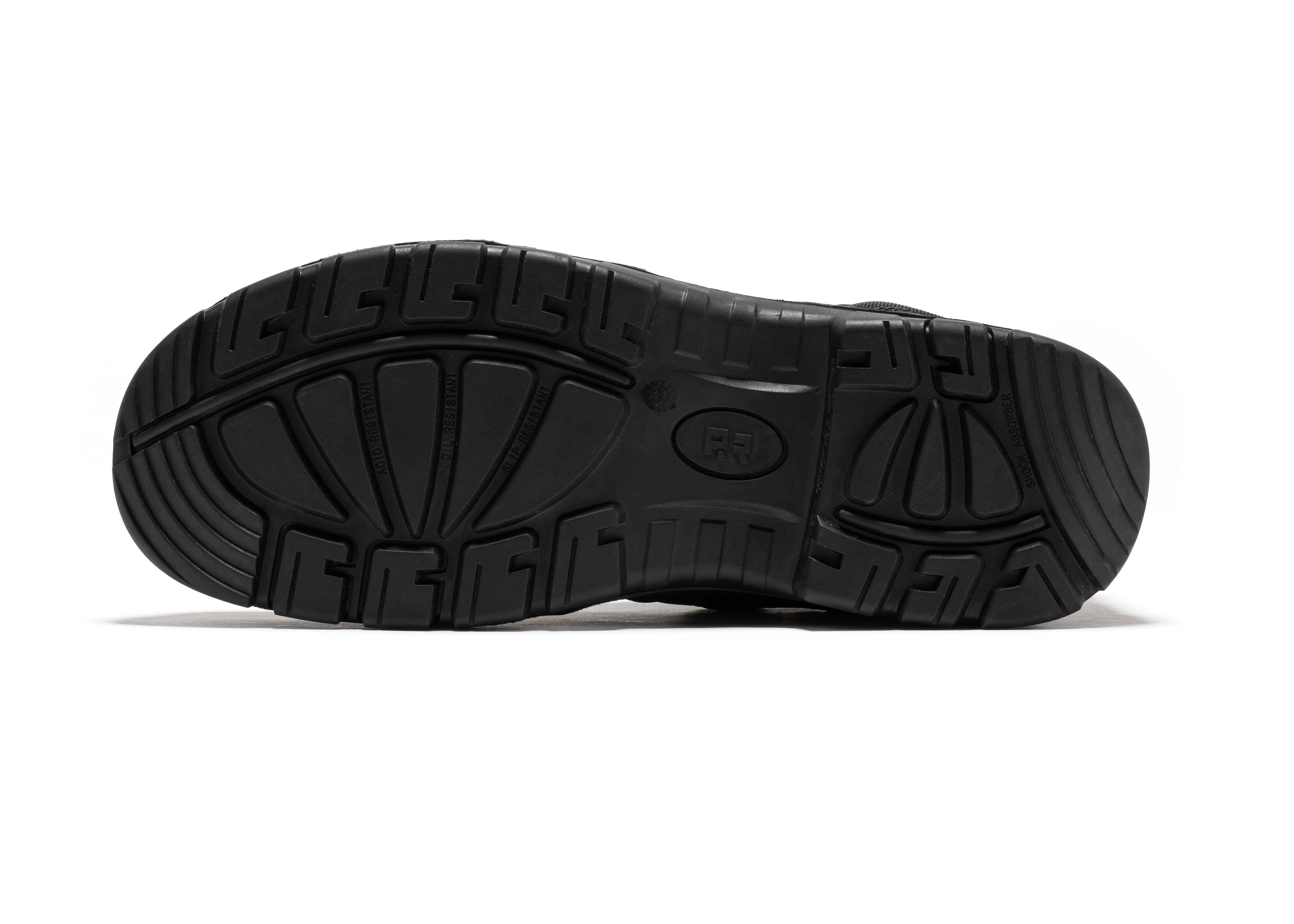 Avalon Black 6 Inch Zip-sided Composite Toe Leather Work Boots CP213BK