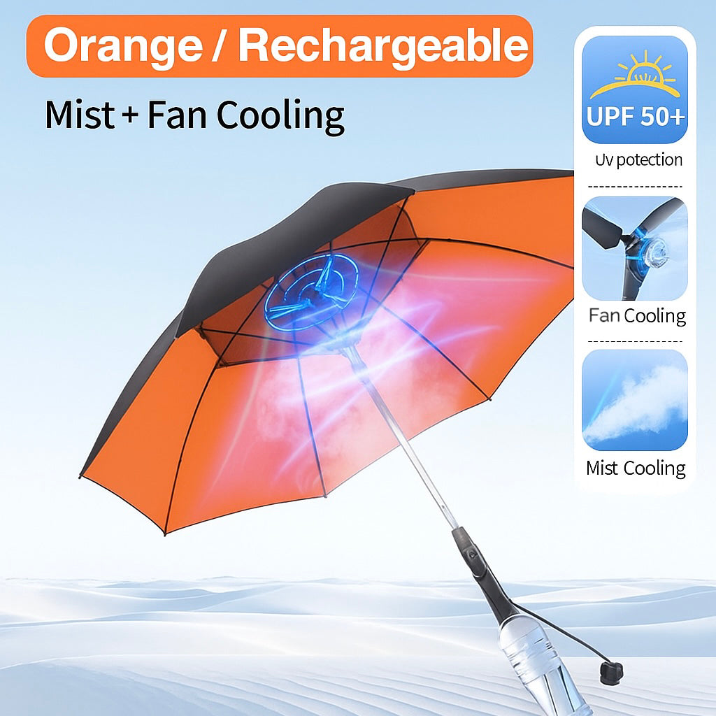 Multifunction Fan Umbrella – Cooling, UV Protection & Windproof | LITEGUEST™️