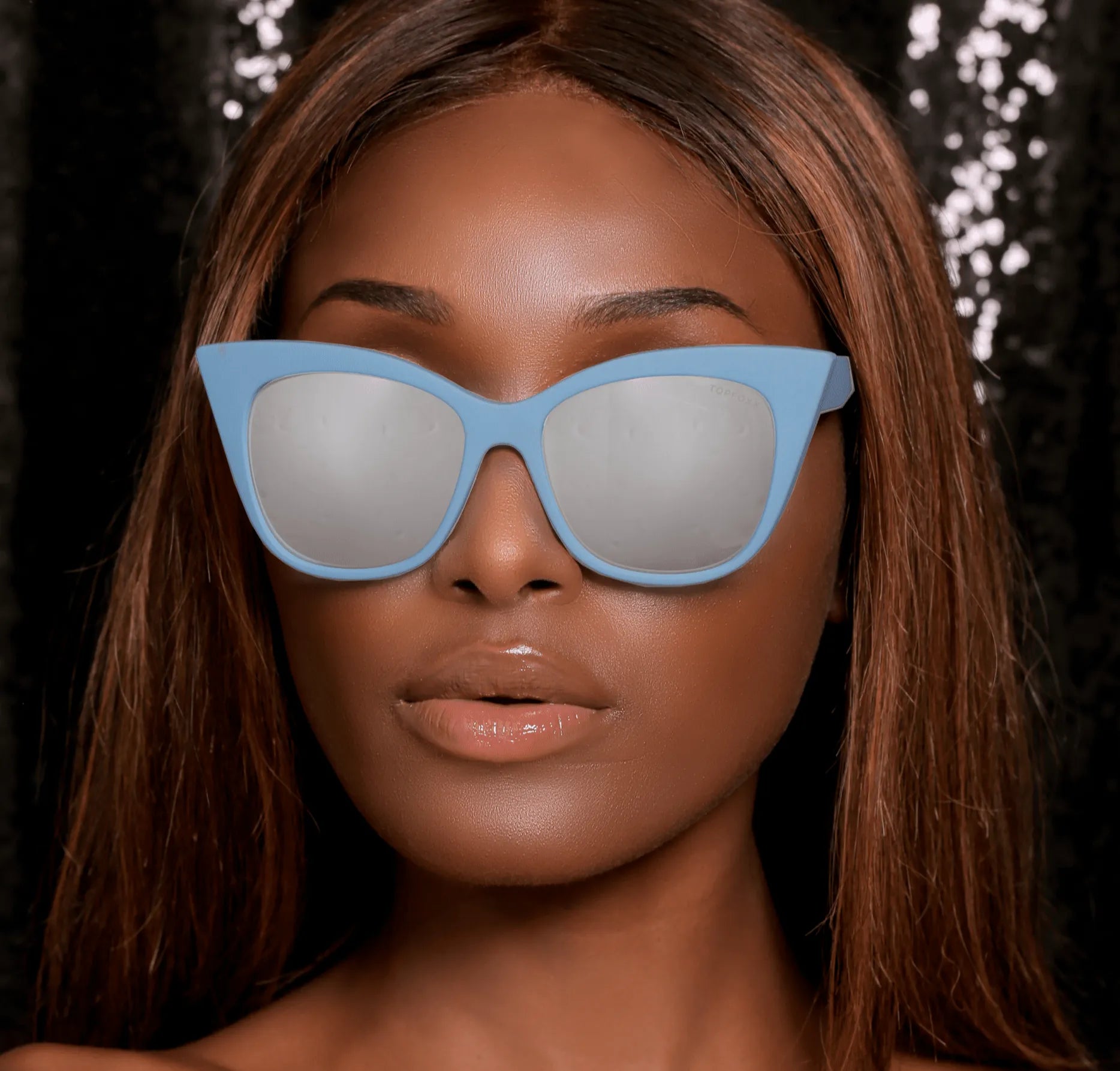 Venice Cateye Sunglasses - Blue - Silver