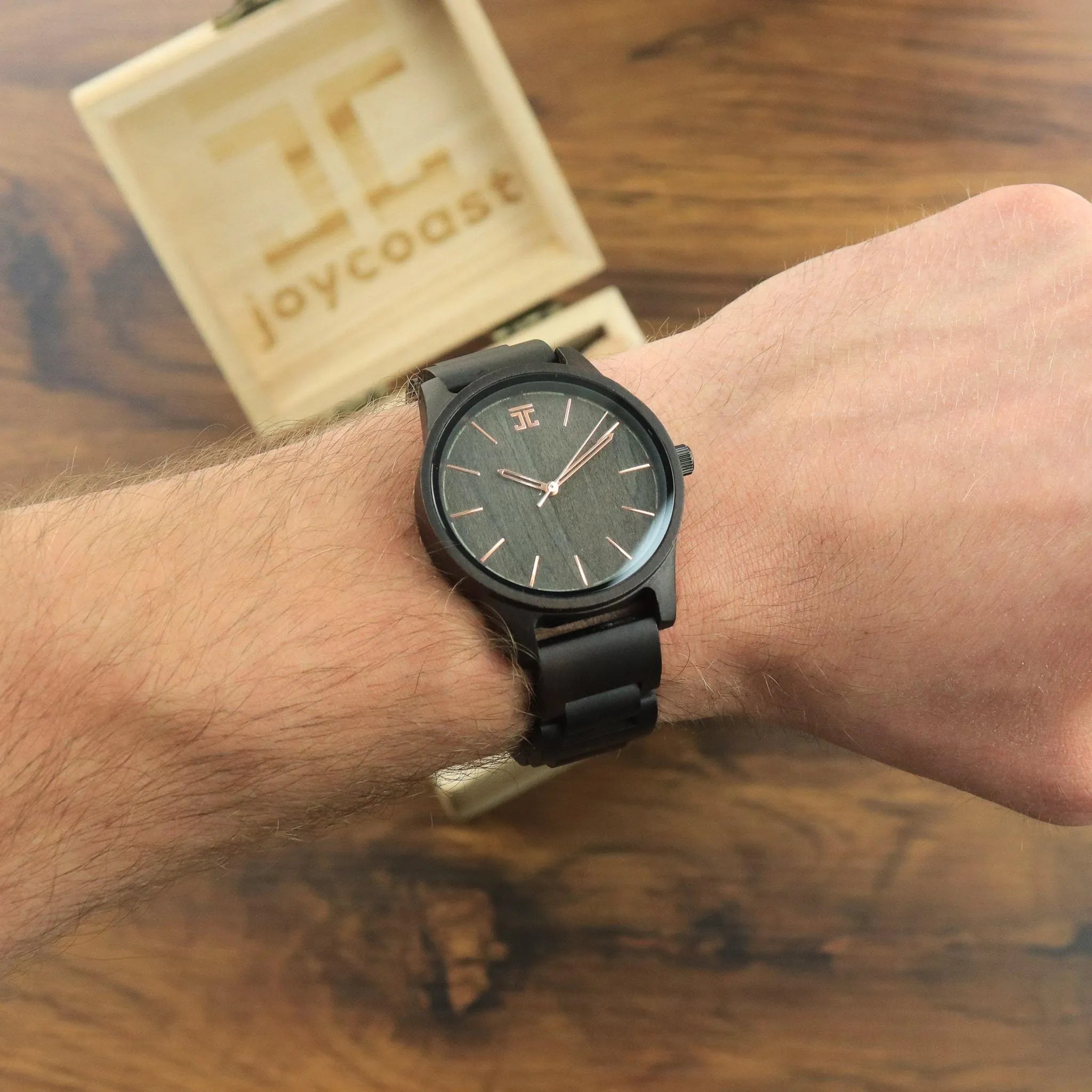 Chocolate Rose | Dark Sandalwood & Rose Gold Men's Watch