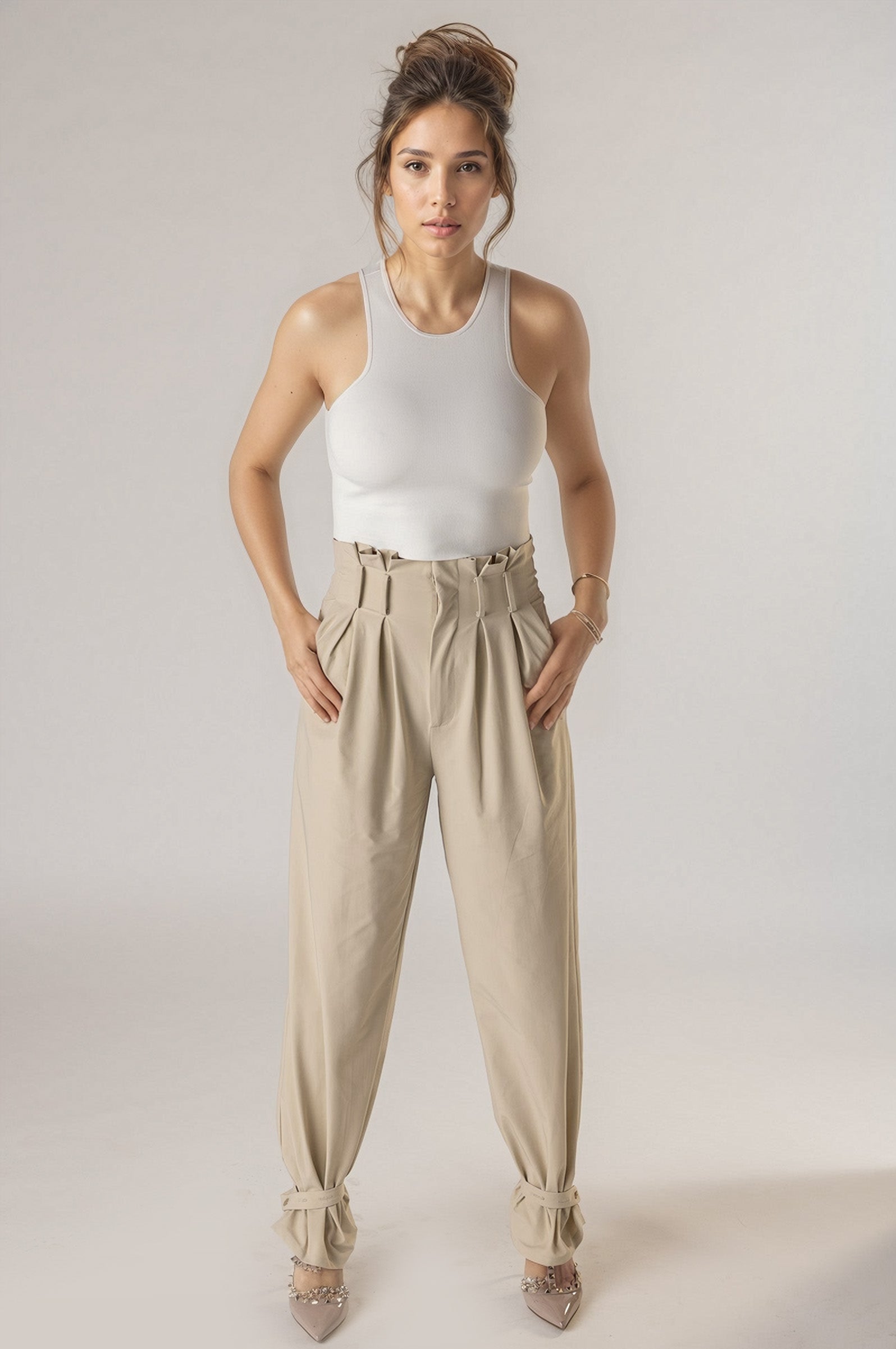 Foreplay Women’s Golf Pants - Paperbag-Waist