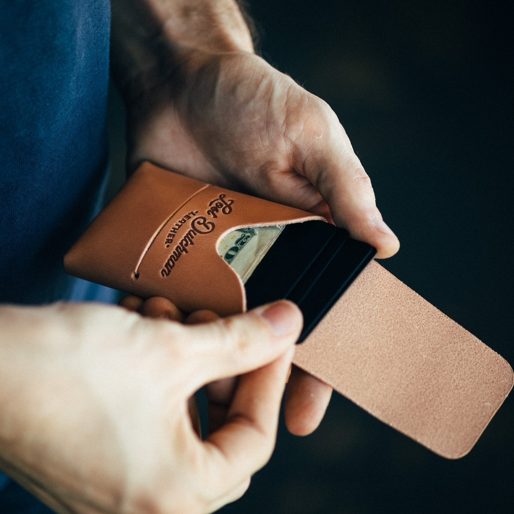 The Mini Franklin Leather Wallet – Russet