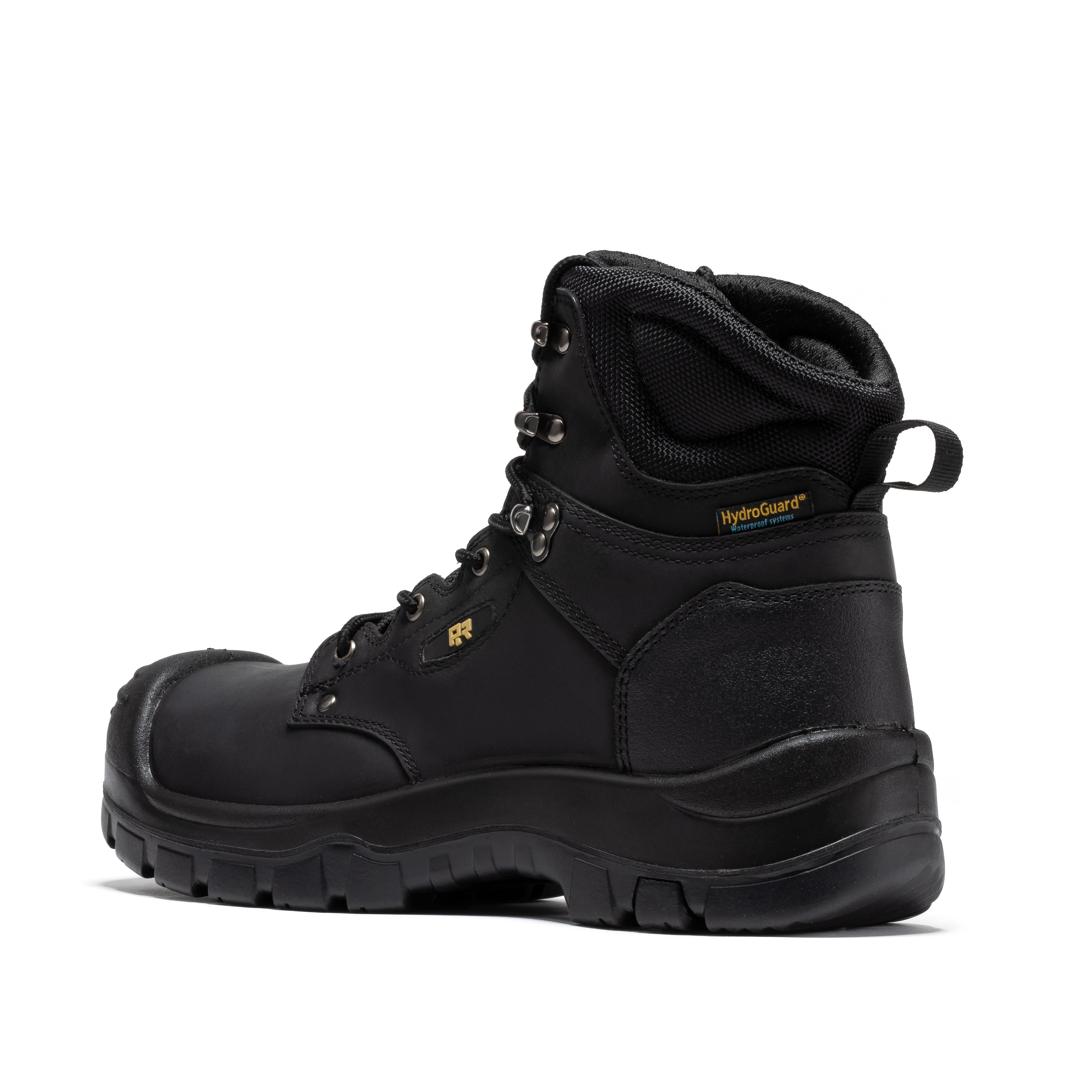 Woodland Black 6 inch Waterproof Composite Toe Leather Work Boots AK662